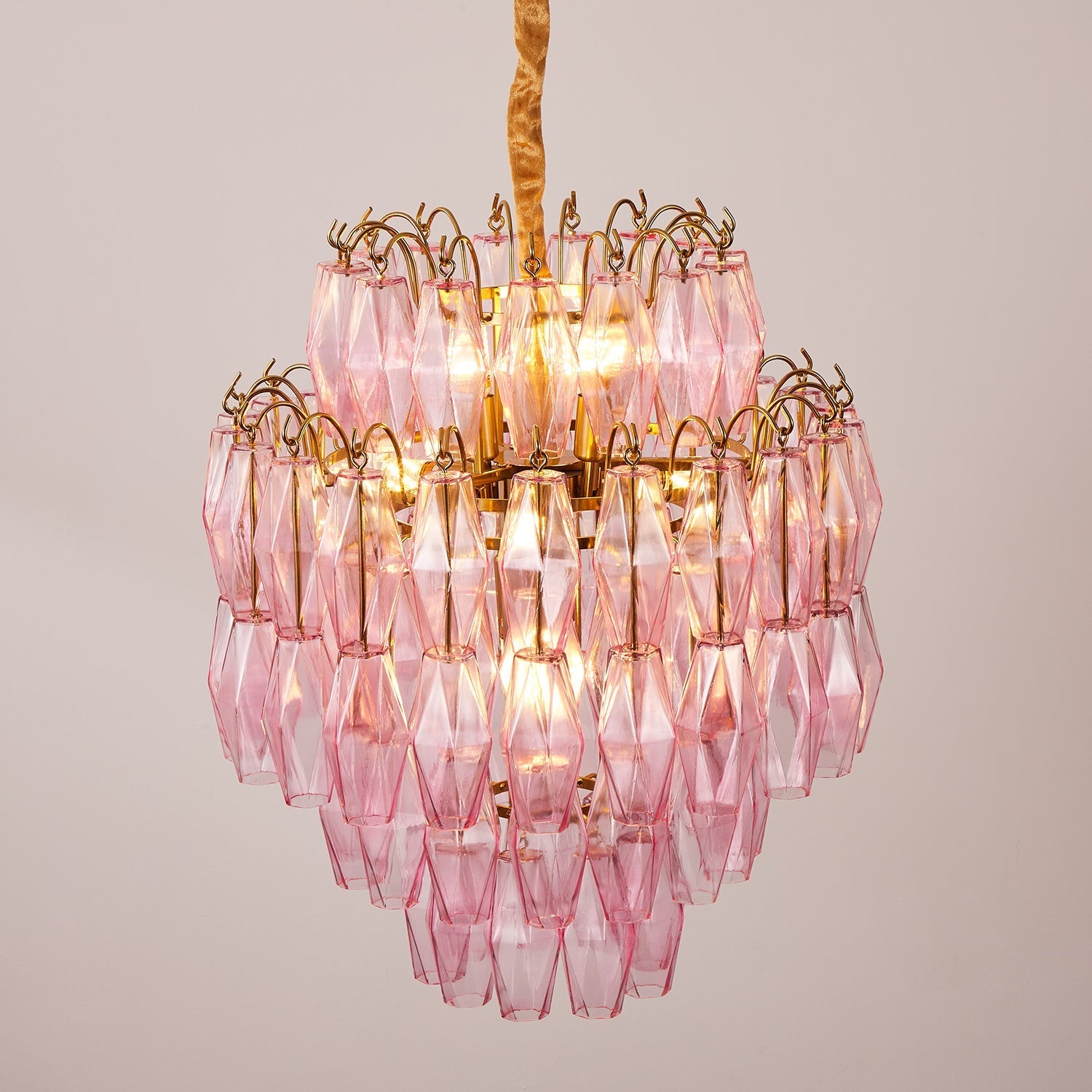 Kaelis Chandelier Tiered Prism Cascade - Letslighting