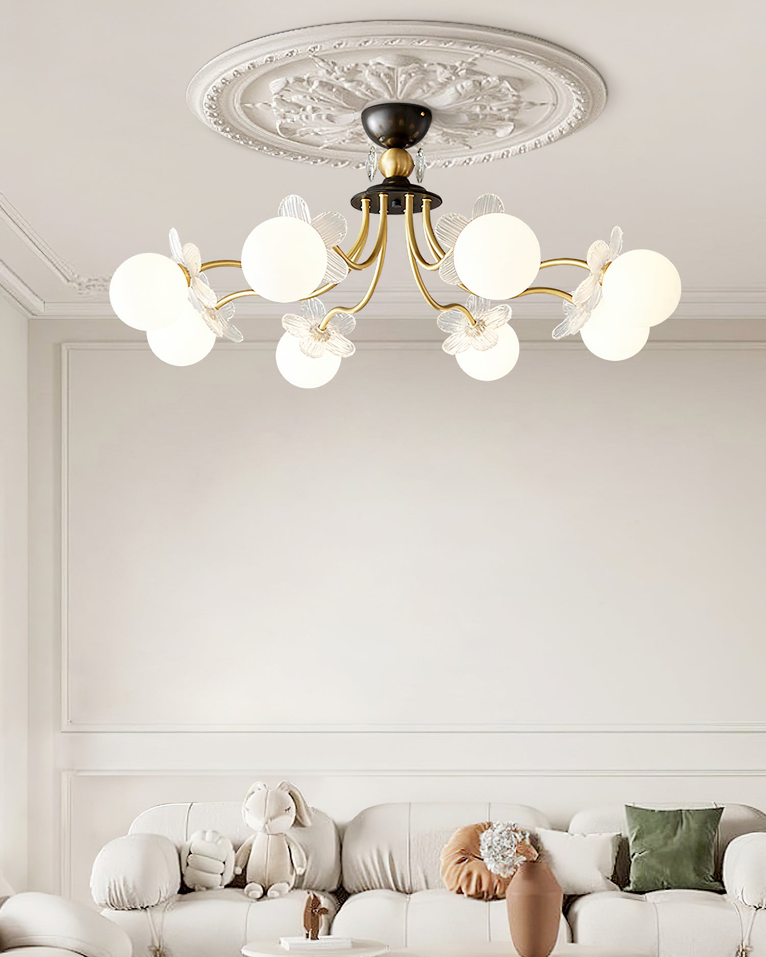 Blossom Flower Glass Chandelier - Blowlighting