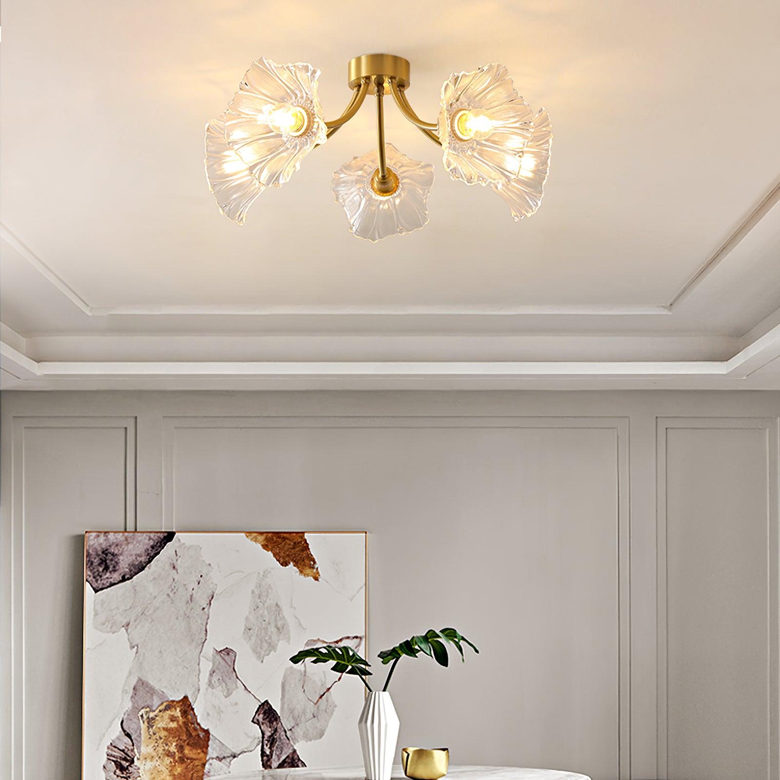 Kalin Flower Glass Ceiling Lamp - Blowlighting