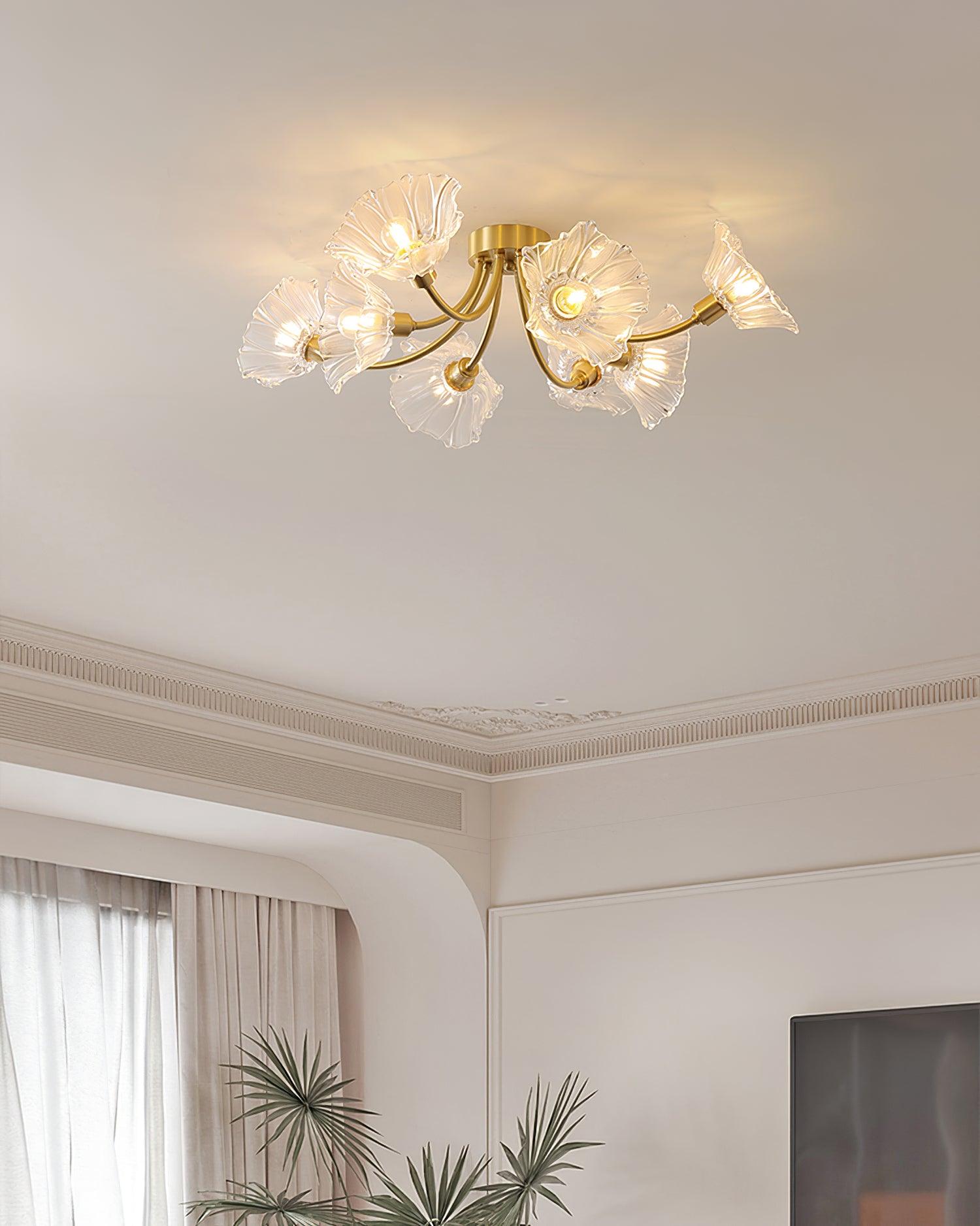 Kalin Flower Glass Ceiling Lamp - Blowlighting