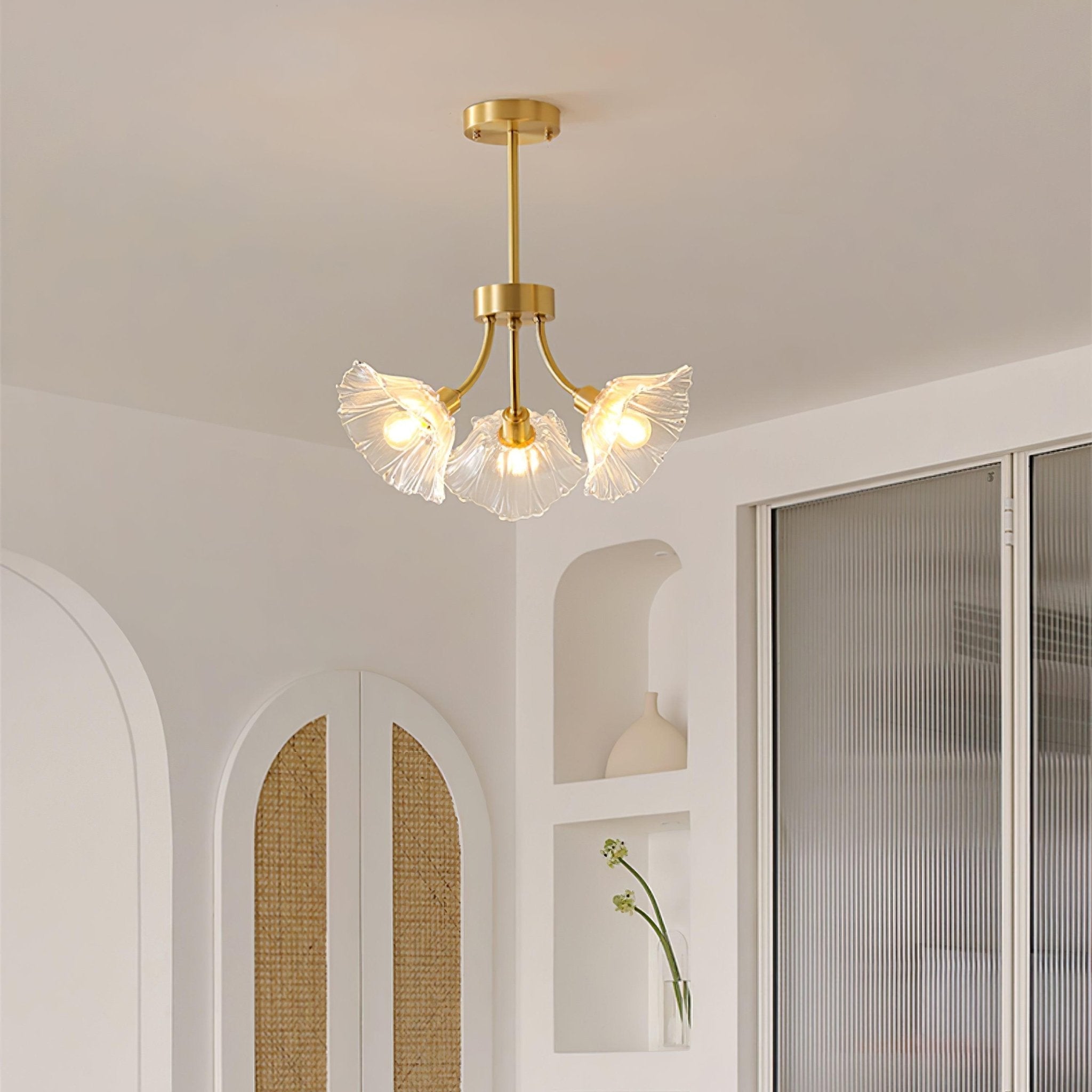 Kalin Flower Glass Chandelier - Blowlighting