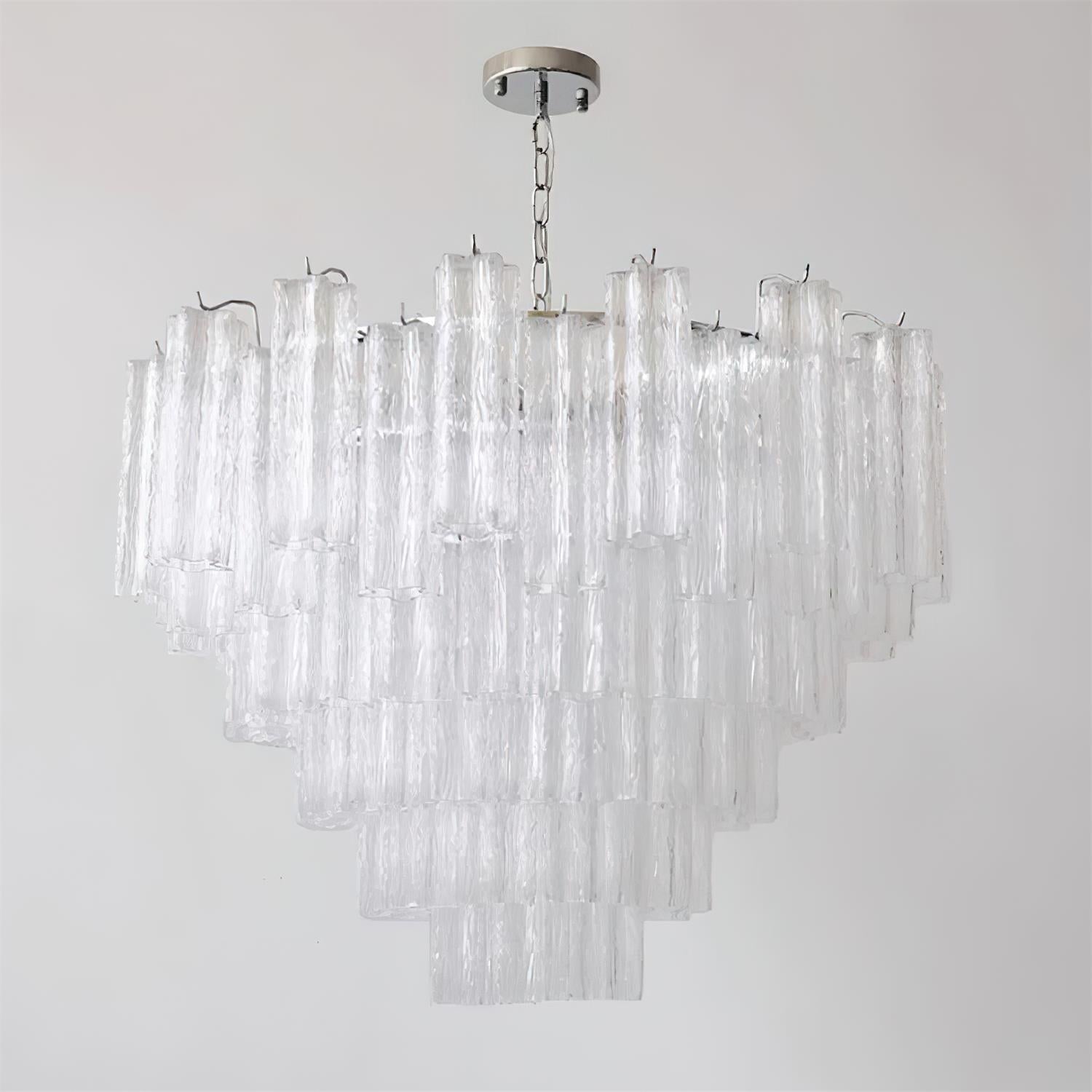 Kamenicky Chandelier Cascading Glass Tiers - Letslighting