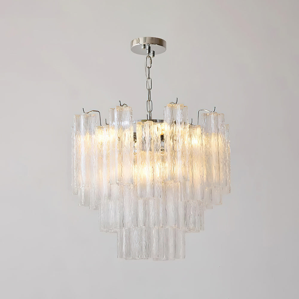 Kamenicky Chandelier Cascading Glass Tiers - Letslighting