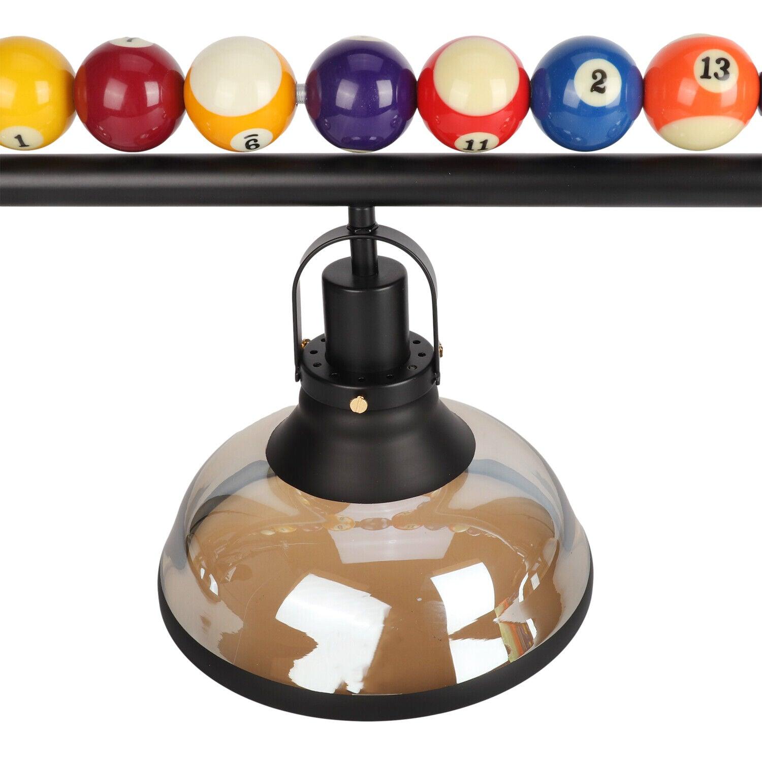 Lustra Chandelier Billiard Ball Black Glass Modern - Letslighting