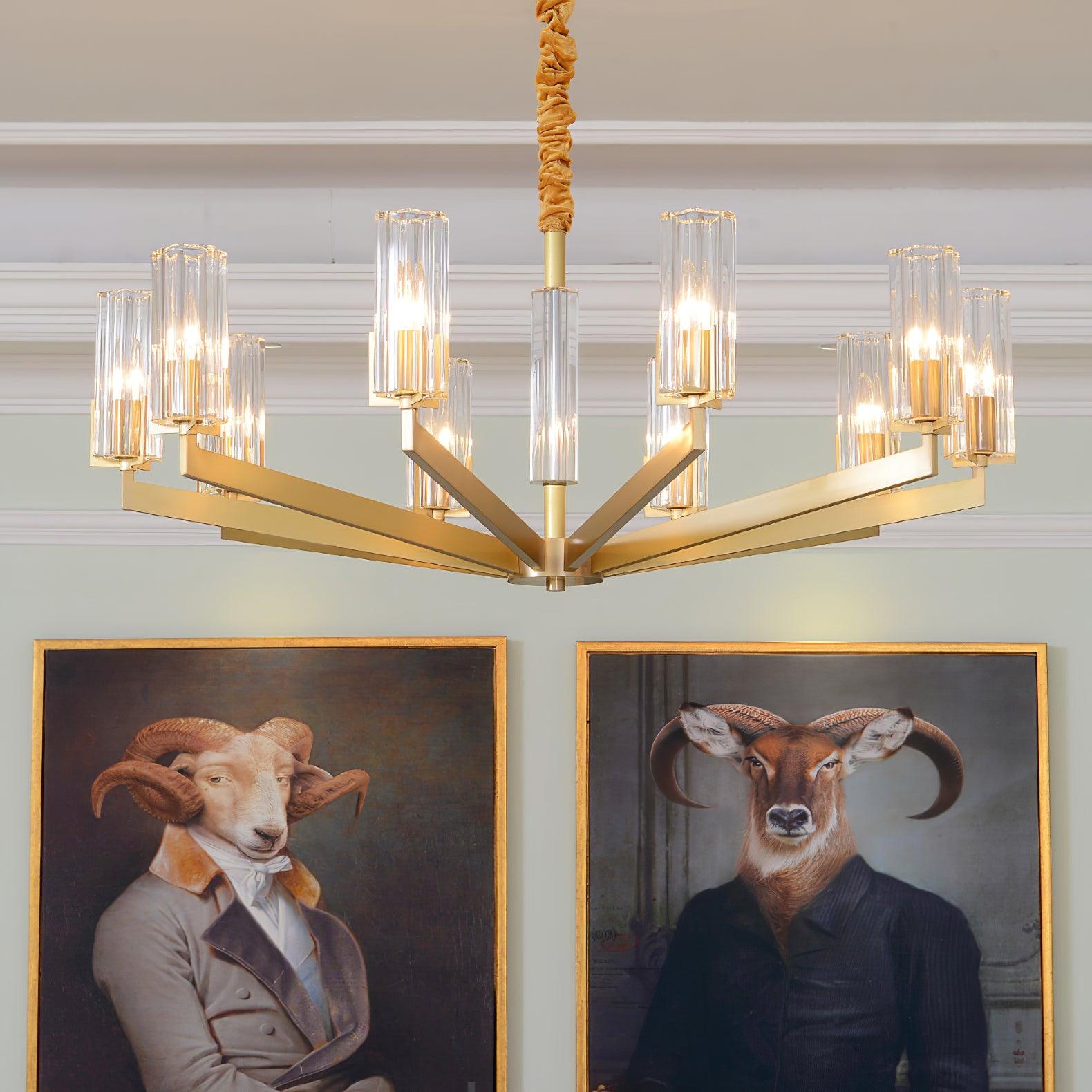 Kayla Brass Chandelier - Blowlighting