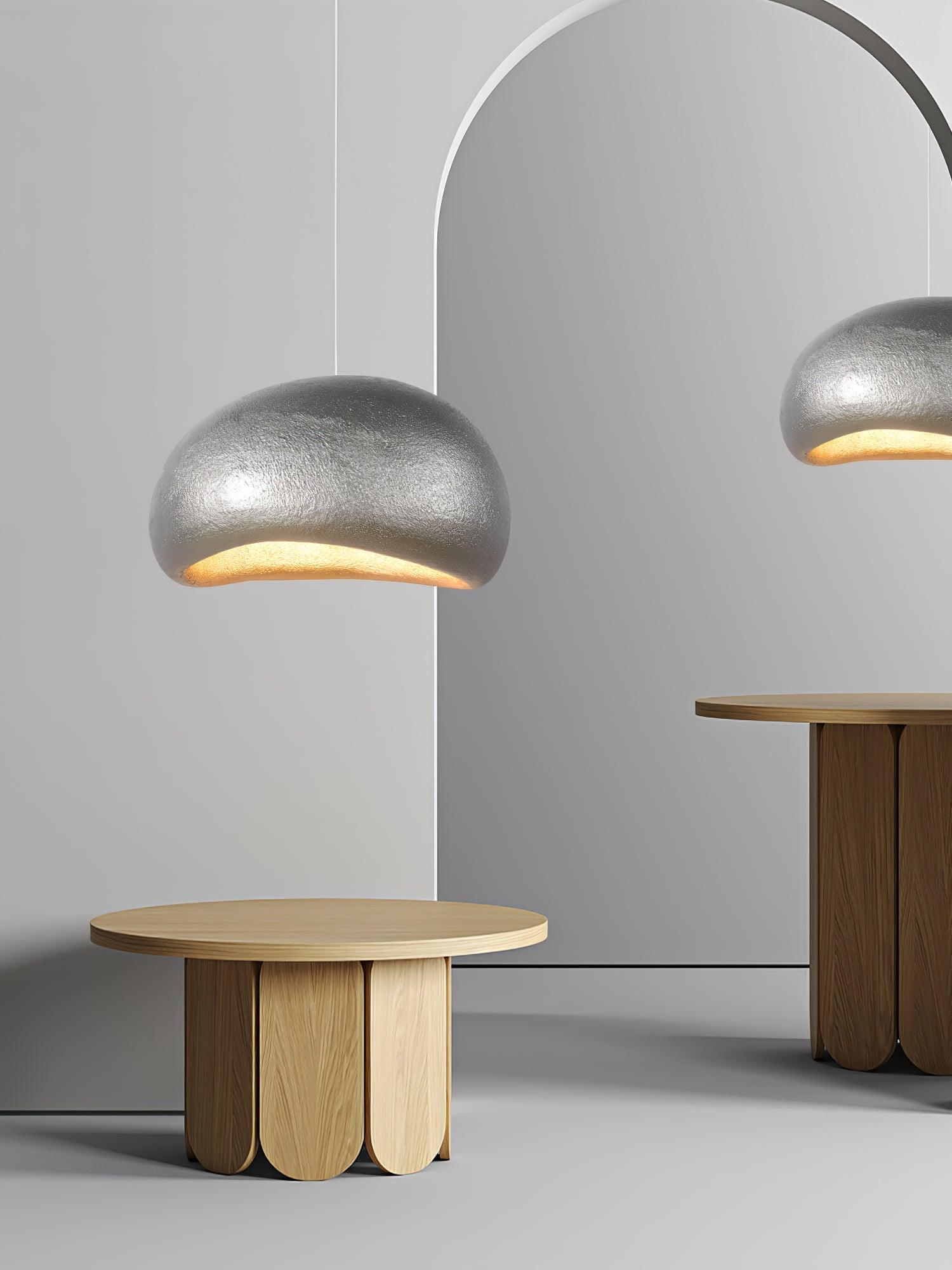 Pendant Lamp Pebble Inspired Organic Form Soft Glow Modern Artistic - Letslighting