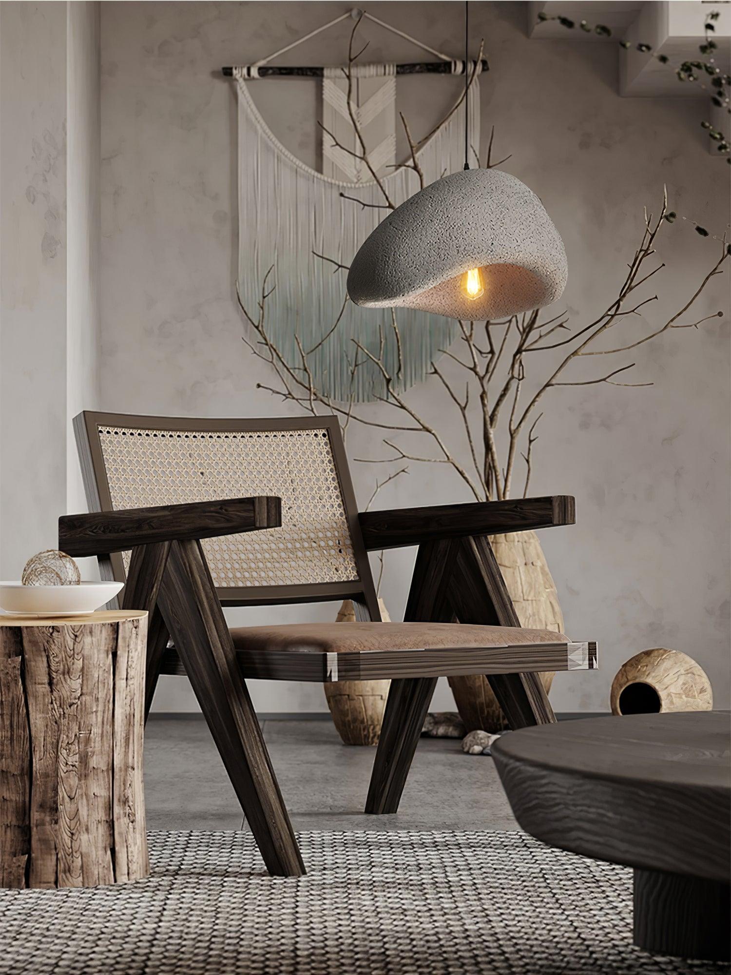Pendant Lamp Organic Curved Shade Soft Texture Modern Artistic - Letslighting