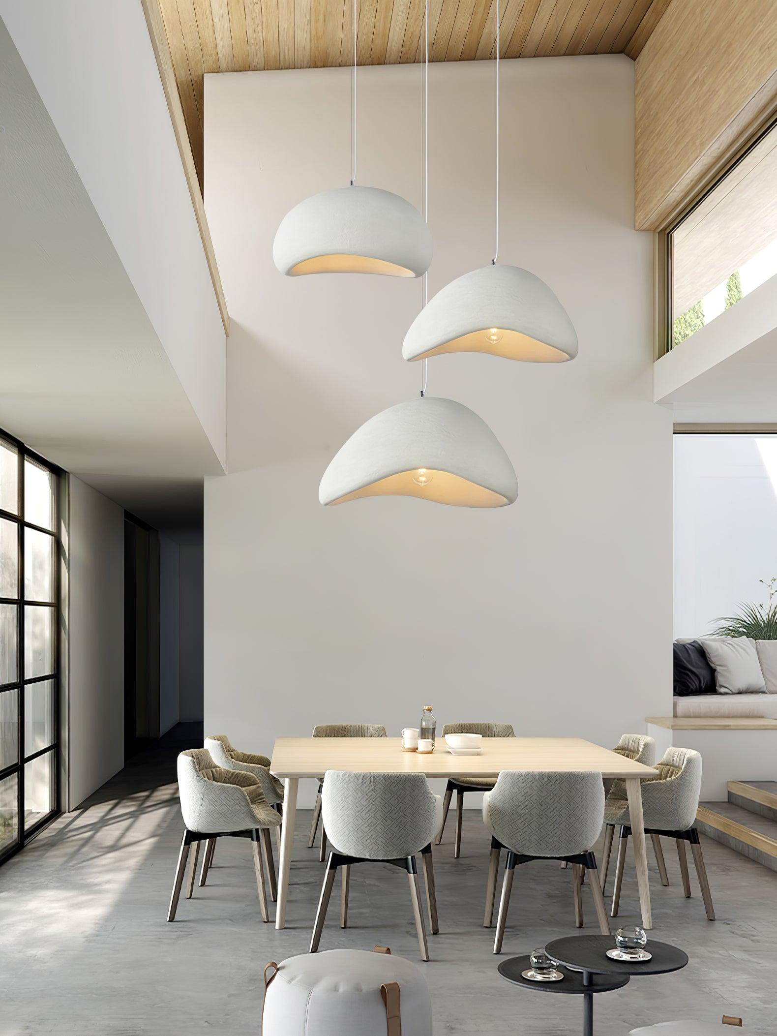 Pendant Lamp Organic Curved Shade Soft Texture Modern Artistic - Letslighting