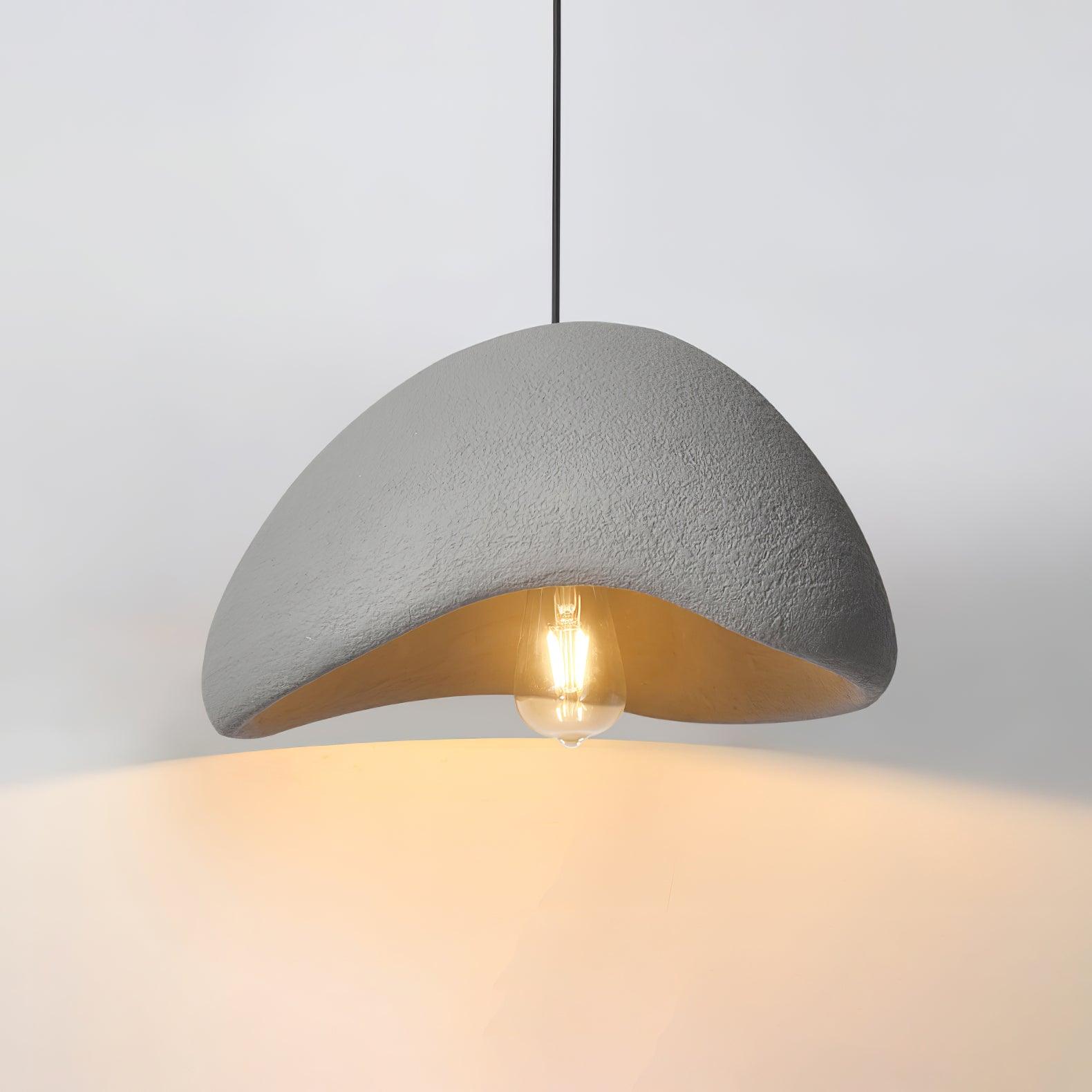 Pendant Lamp Organic Curved Shade Soft Texture Modern Artistic - Letslighting