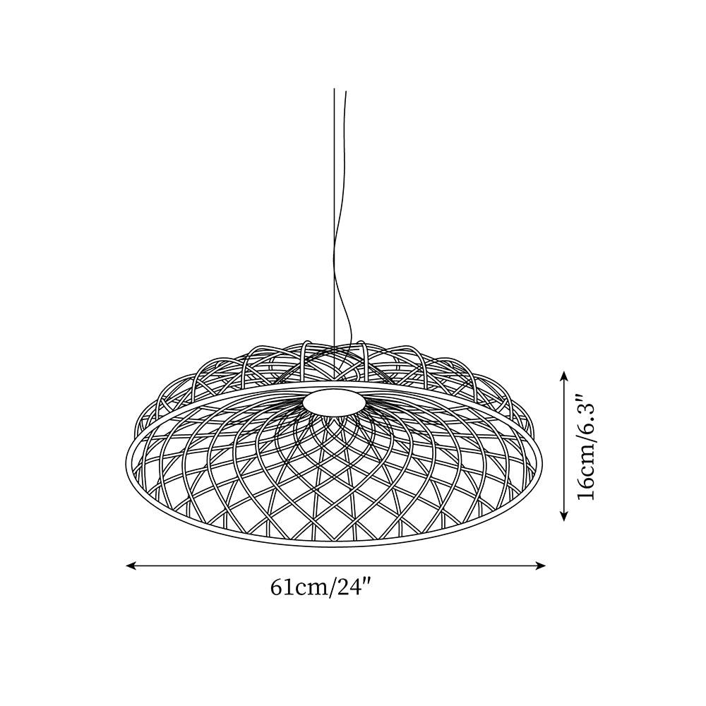 Fiona Pendant Lamp Reticulated Mesh - Letslighting