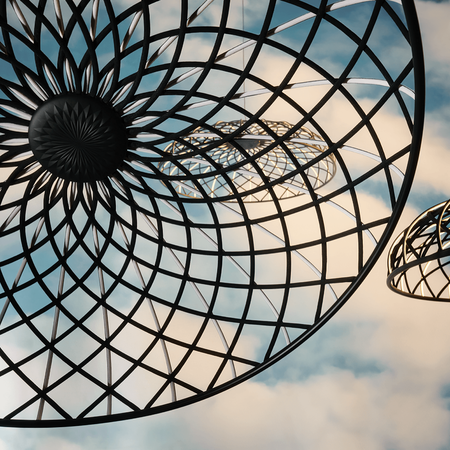 Fiona Pendant Lamp Reticulated Mesh - Letslighting