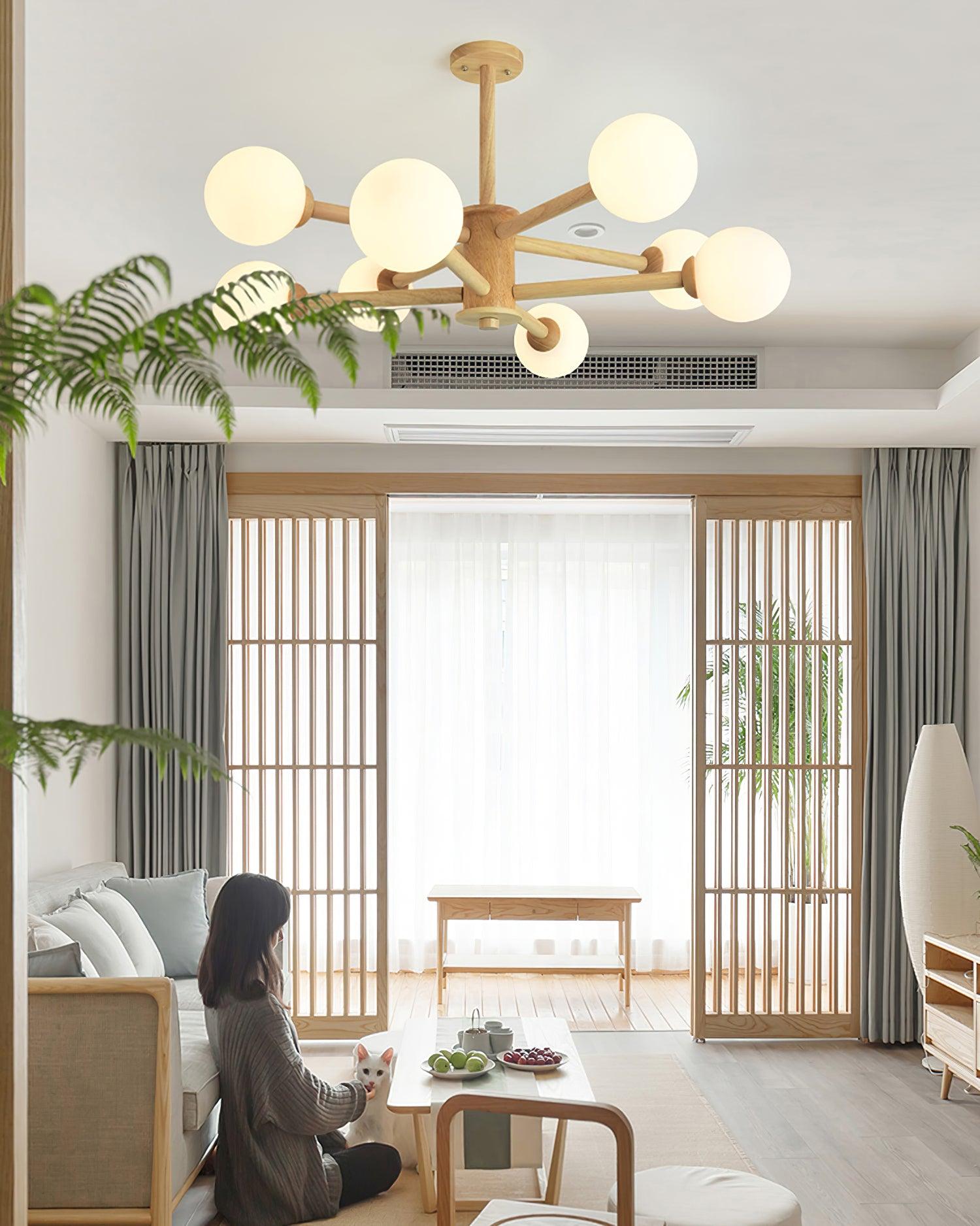 Kozan Wooden Chandelier - Blowlighting