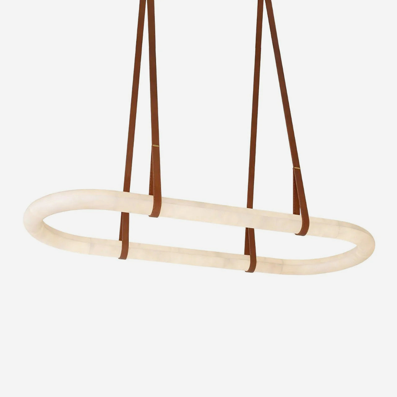Kurve Chandelier Alabaster Ring - Letslighting