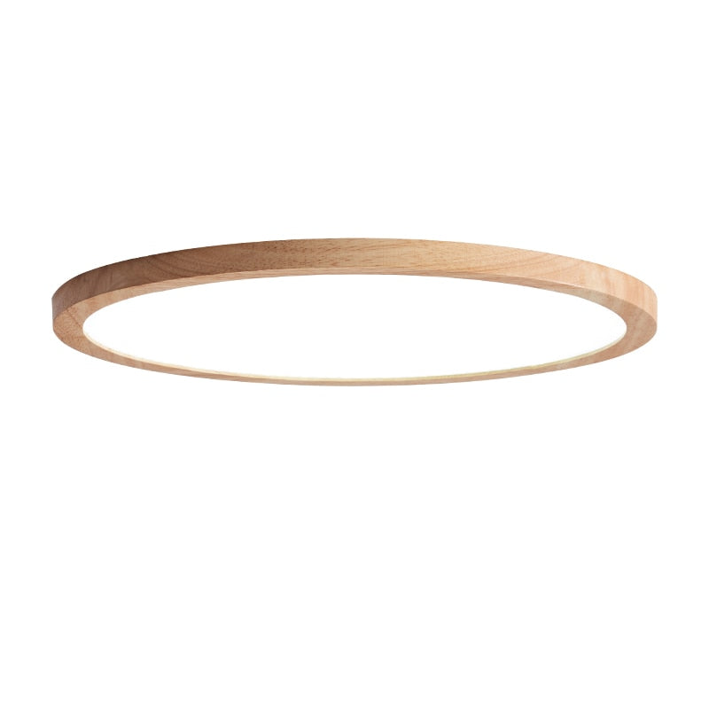 Muto Plafonnier Rond Moderne, Bois Salon