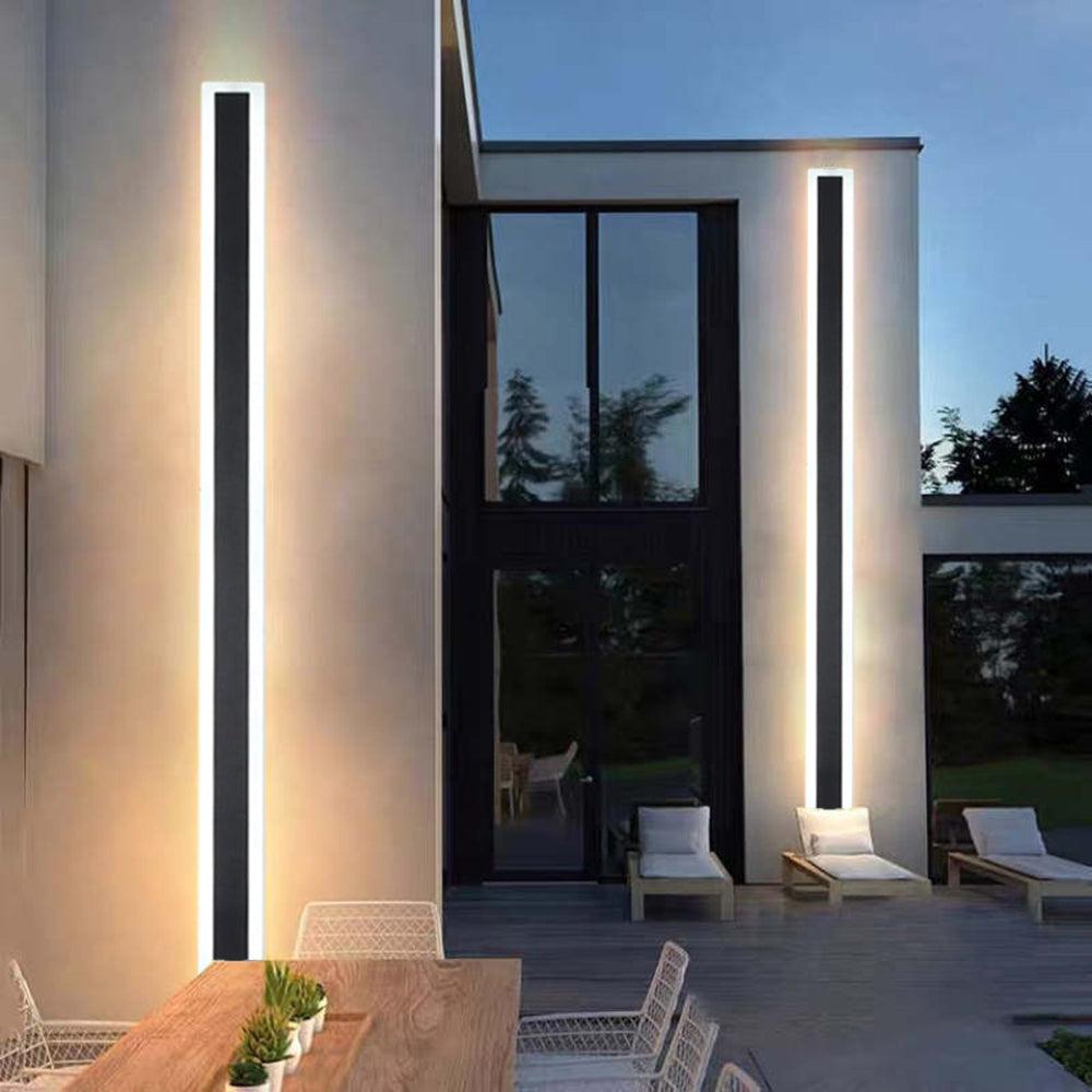 Ray Moderne LED Applique Murale Extérieure Noir