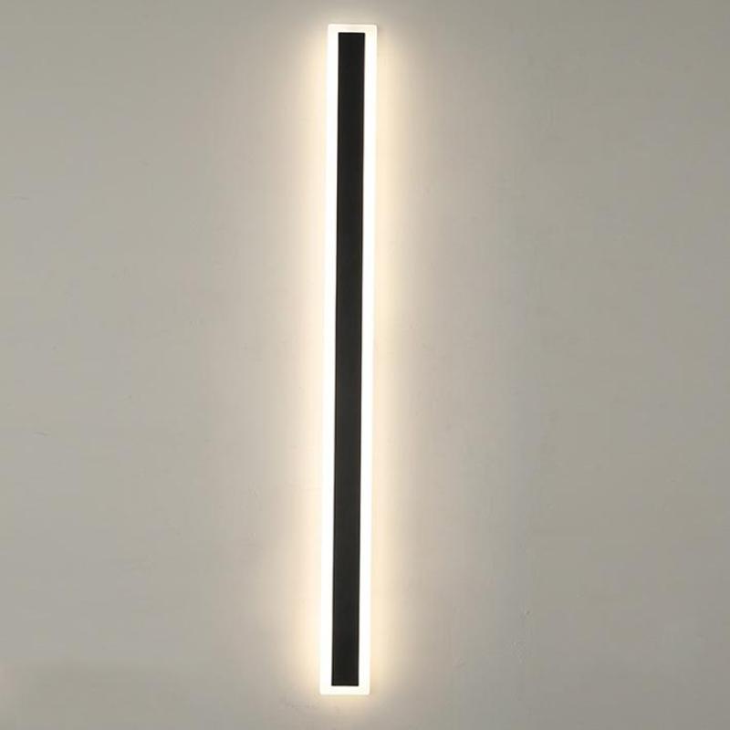 Ray Moderne LED Applique Murale Extérieure Noir
