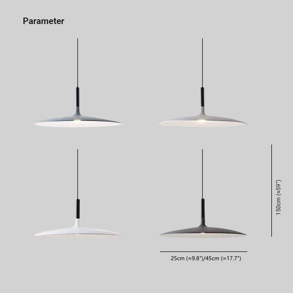 Aria Suspension Ronde Nordique Blanc/Noir/Gris Claire/Armée Verte