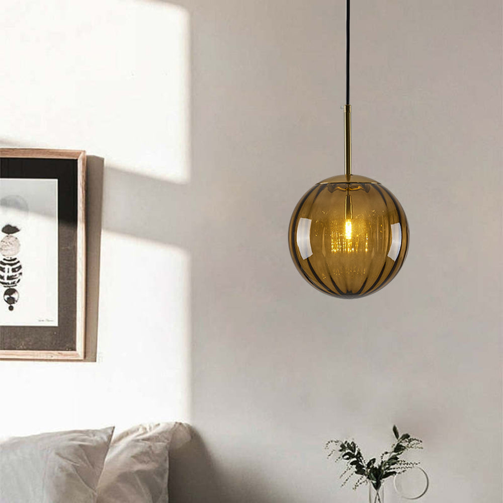Valentina Suspension Boule Moderne, Métal/Verre