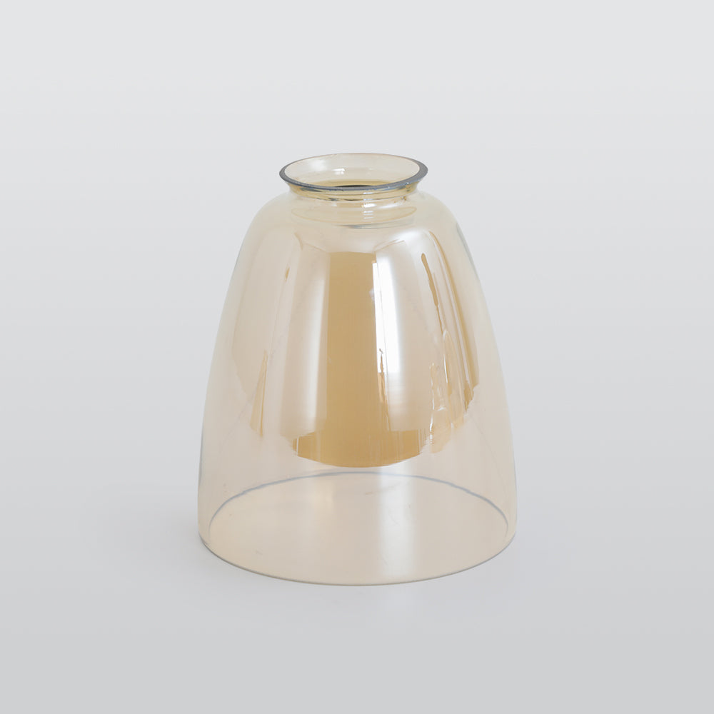 Arisha suspension Industriel en Verre, Clair/Ambre/Gris Fumé