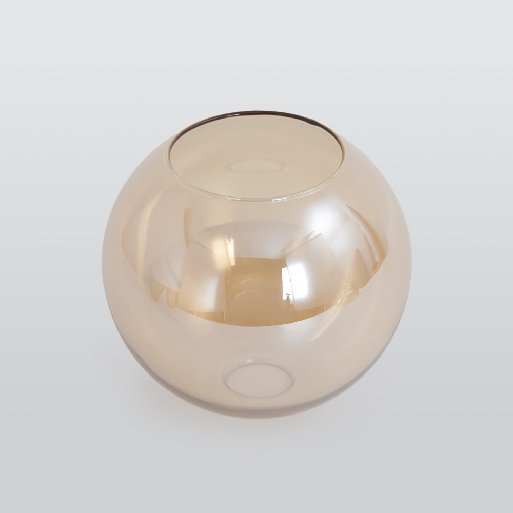 Arisha suspension Industriel en Verre, Clair/Ambre/Gris Fumé
