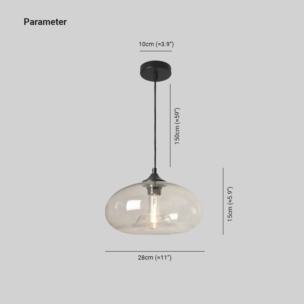 Valentina Lampes Suspendues en Verre Modernes Nordiques Chambre à Coucher