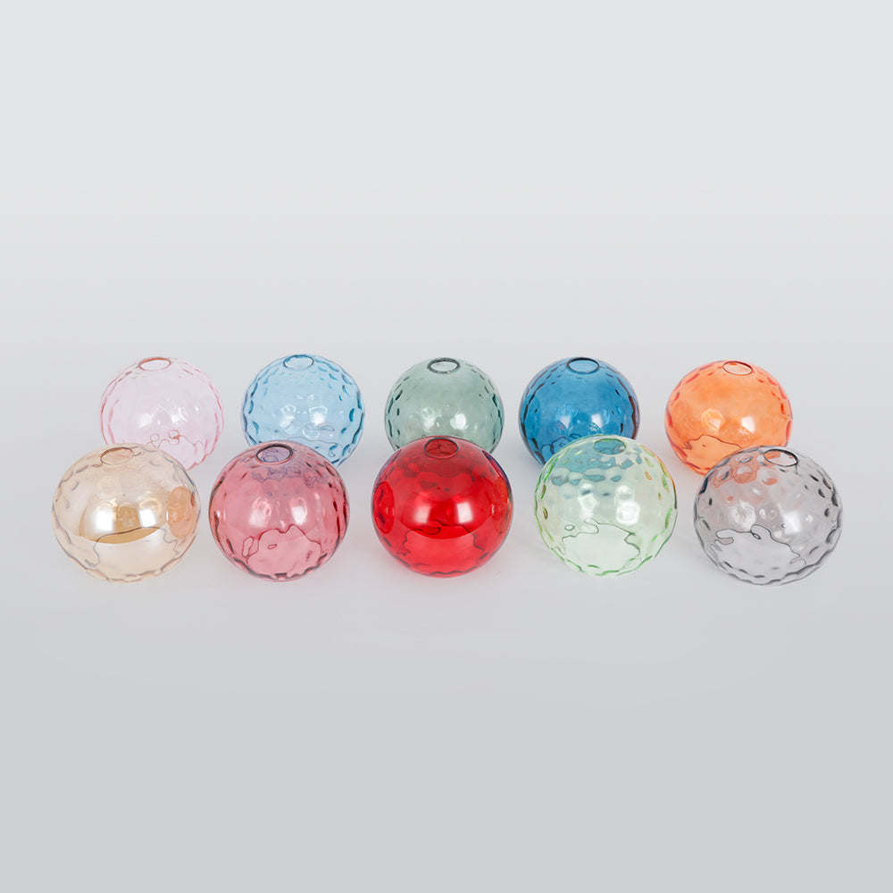 Valentina Suspension Boule Moderne Verre Rouge/Vert/Bleu Salon