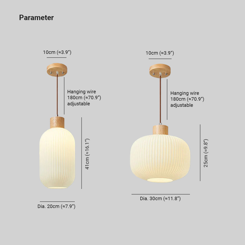 Muto Luminaires Suspension LED Moderne Bois/Verre Salon/Salle à manger