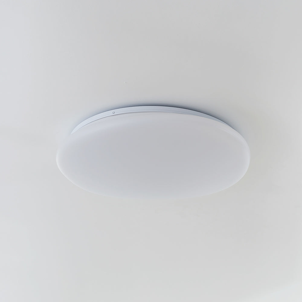 Arisha Plafonnier Galet Moderne Blanc, Salon