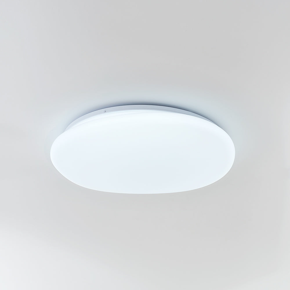Arisha Plafonnier Galet Moderne Blanc, Salon