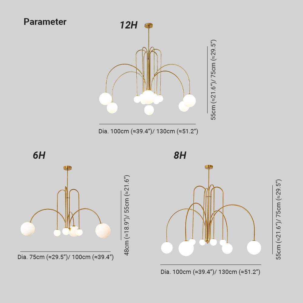Avi Suspension Multi Simple Verre Chambre à Coucher/Salon