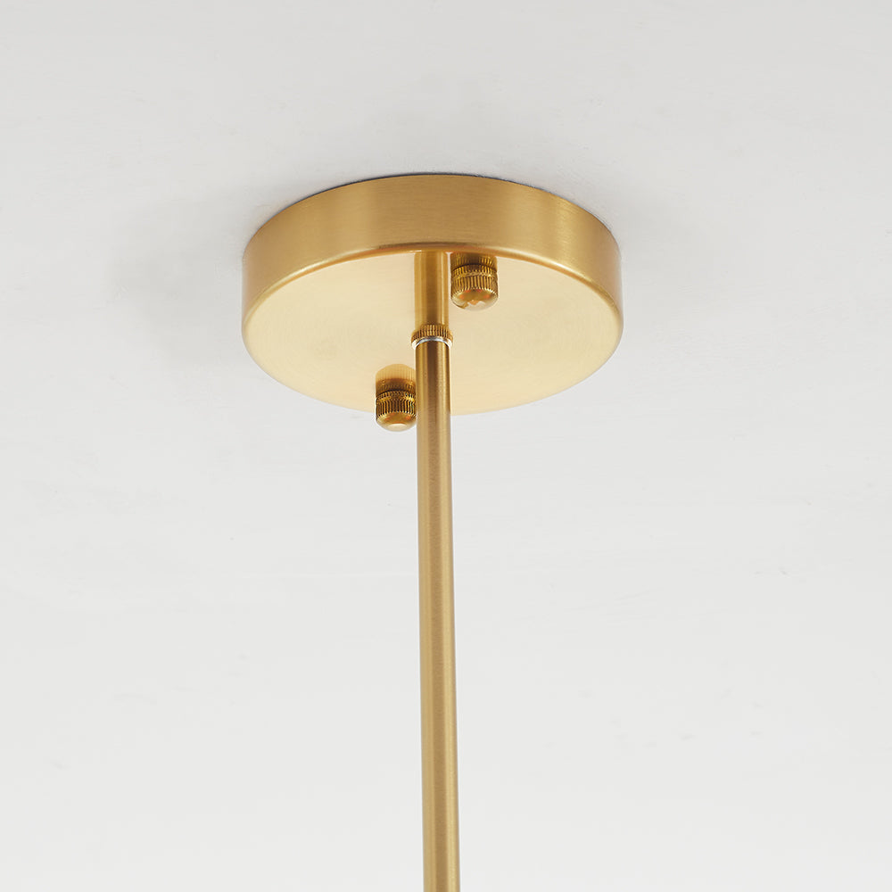 Valentina Lustre Boule Classique, Métal/Verre, Blanc/Rose/Beige, Bureau/Salon