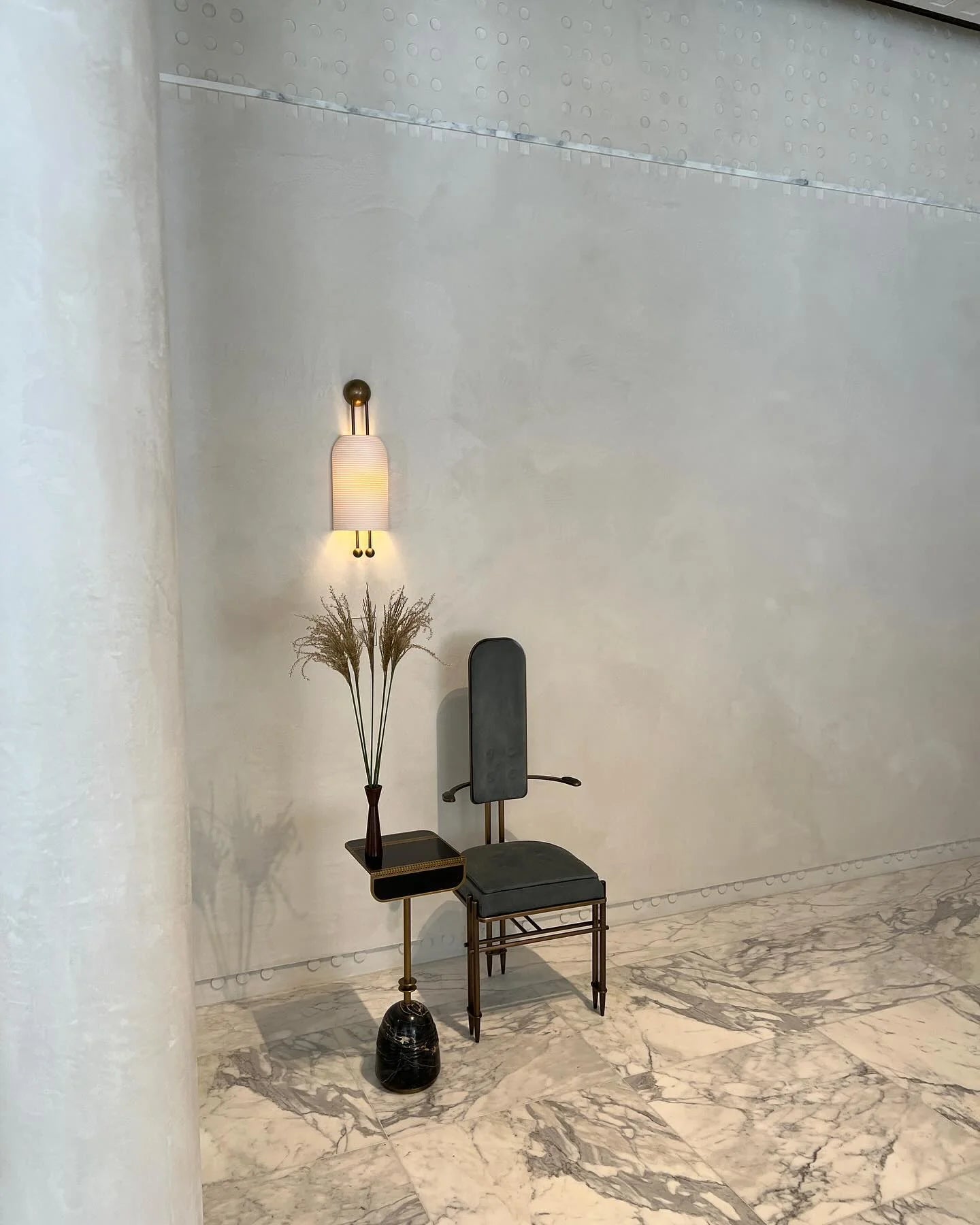 Silva Metal Glass White Wall Lamp Dining Room Bedroom