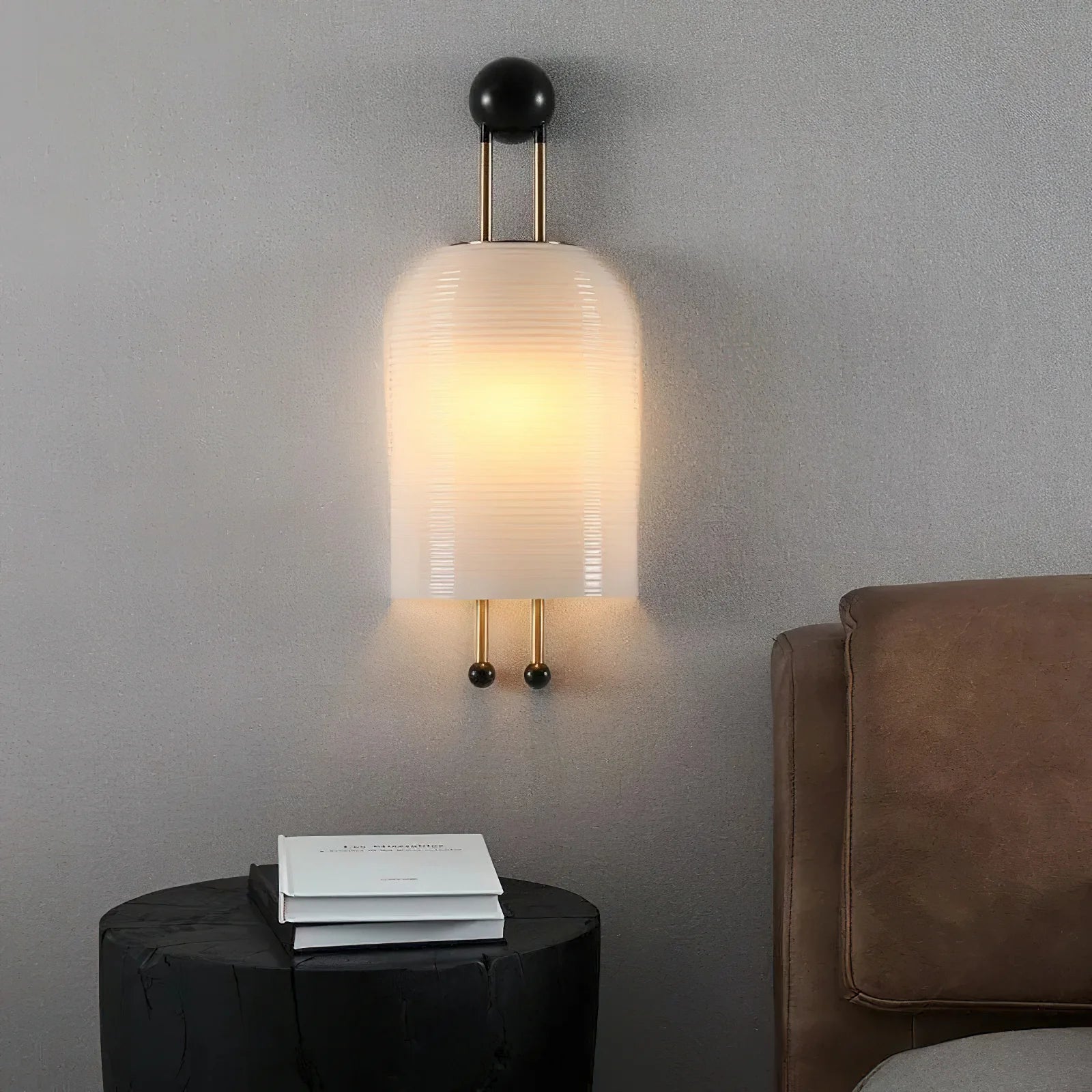Silva Metal Glass White Wall Lamp Dining Room Bedroom