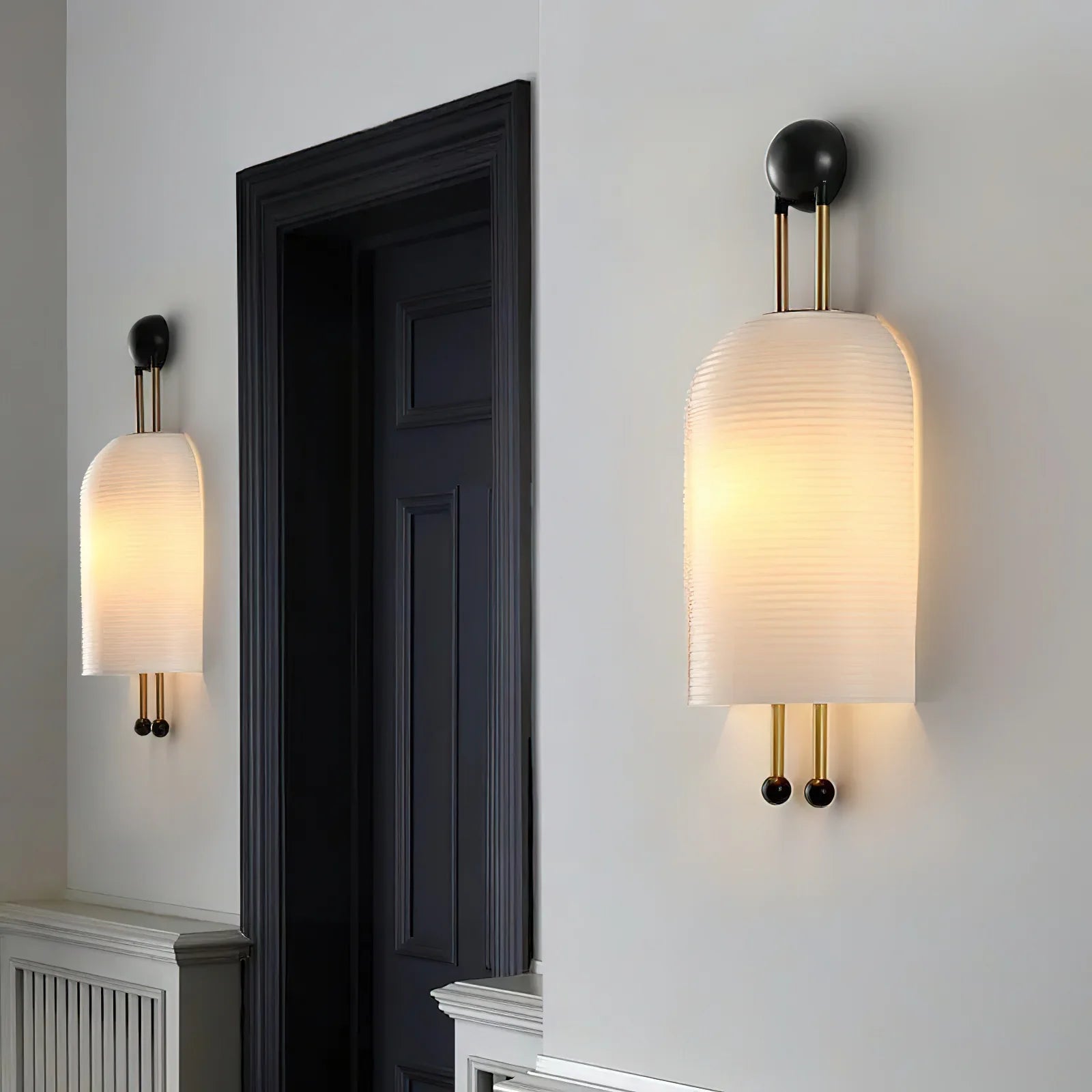 Silva Metal Glass White Wall Lamp Dining Room Bedroom