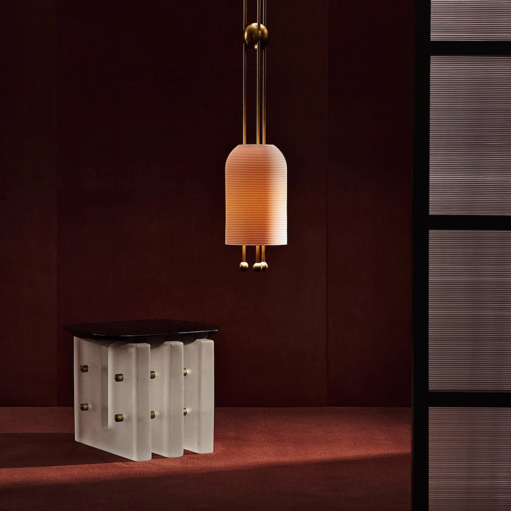 Ucaryra Premium Elegance Metal Glass Lantern Pendant Lamp - Lamp Copper