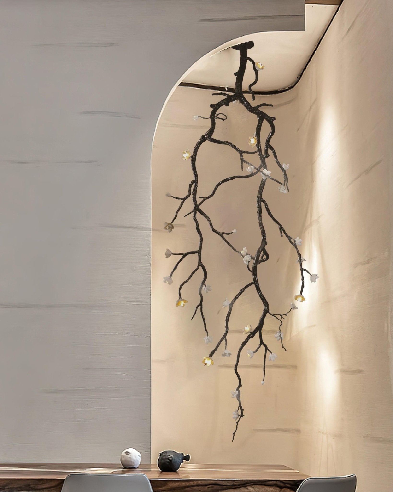 Large Long Branch Flower Chandelier - Blowlighting