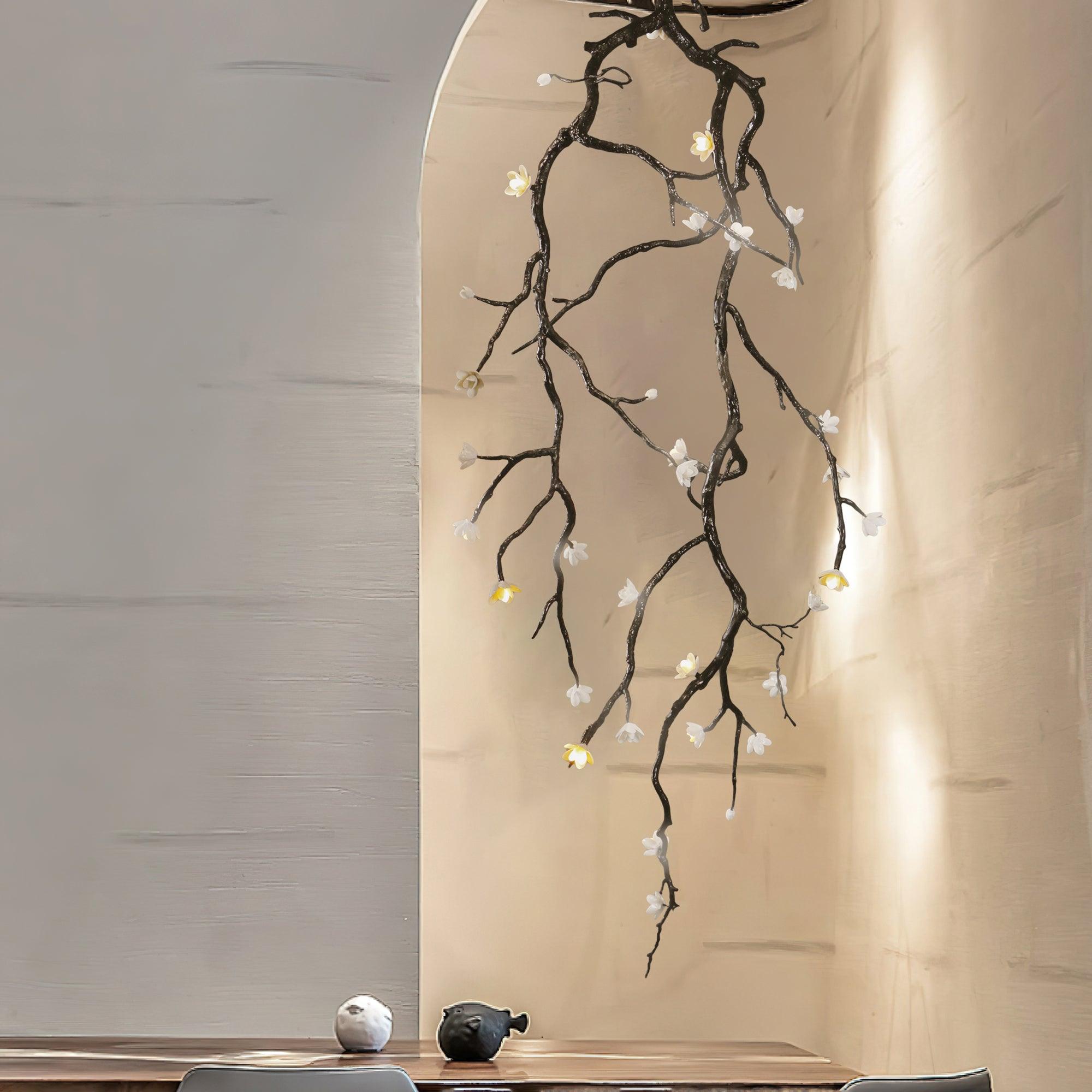 Large Long Branch Flower Chandelier - Blowlighting