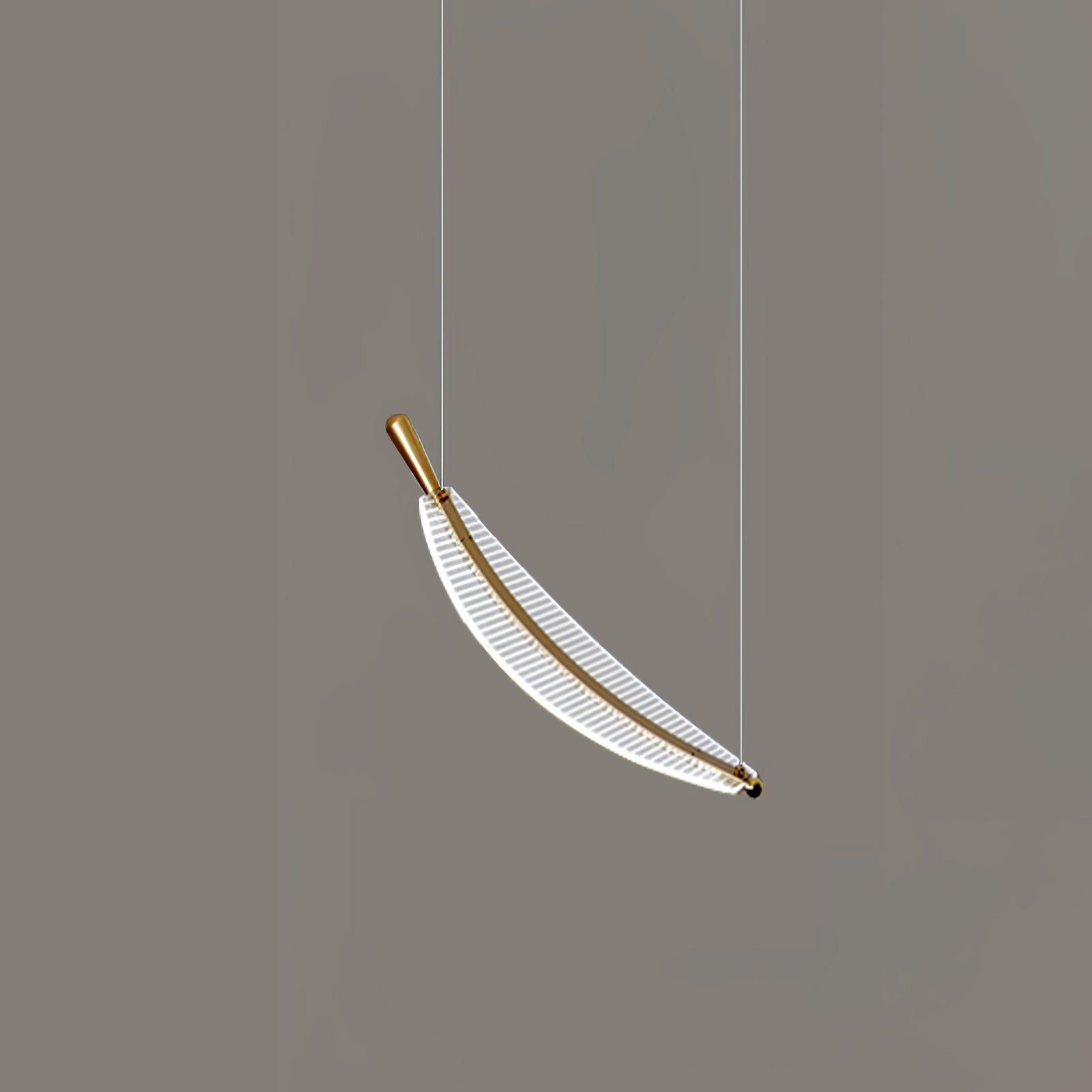 Lustra Chandelier Leaf Acrylic Gold Elegant Modern - Letslighting