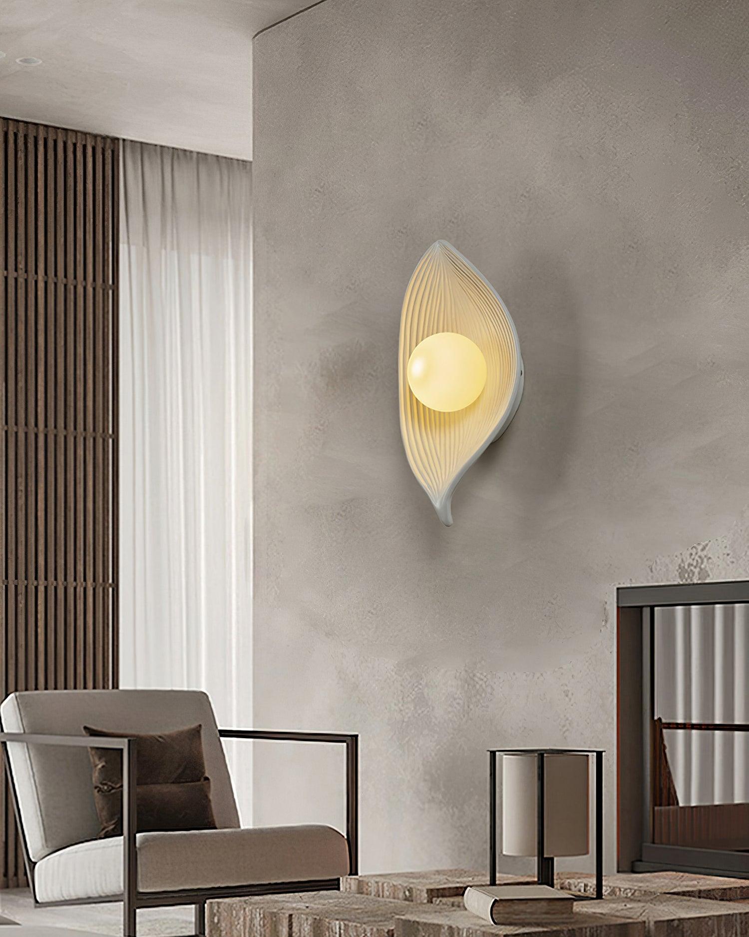 Leaves Wall Light Organic Texture - Letslighting