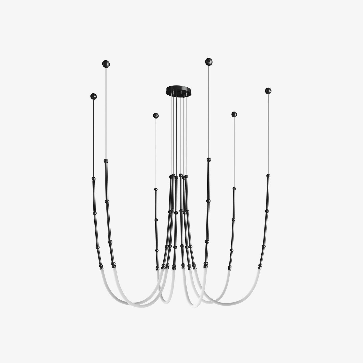 Lustra Chandelier Leda LED Flexible Modern Sculptural - Letslighting