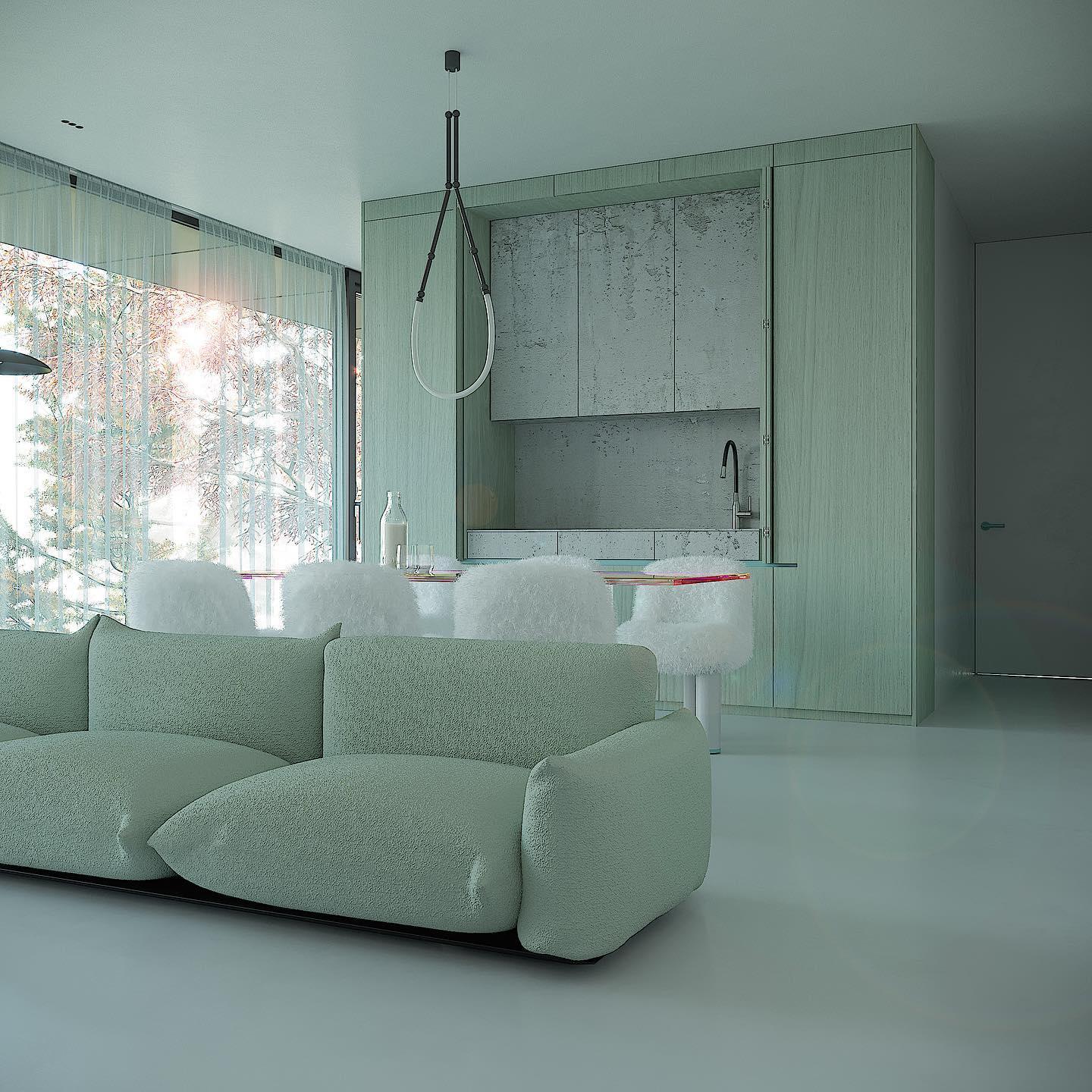 Lustra Chandelier Leda LED Flexible Modern Sculptural - Letslighting