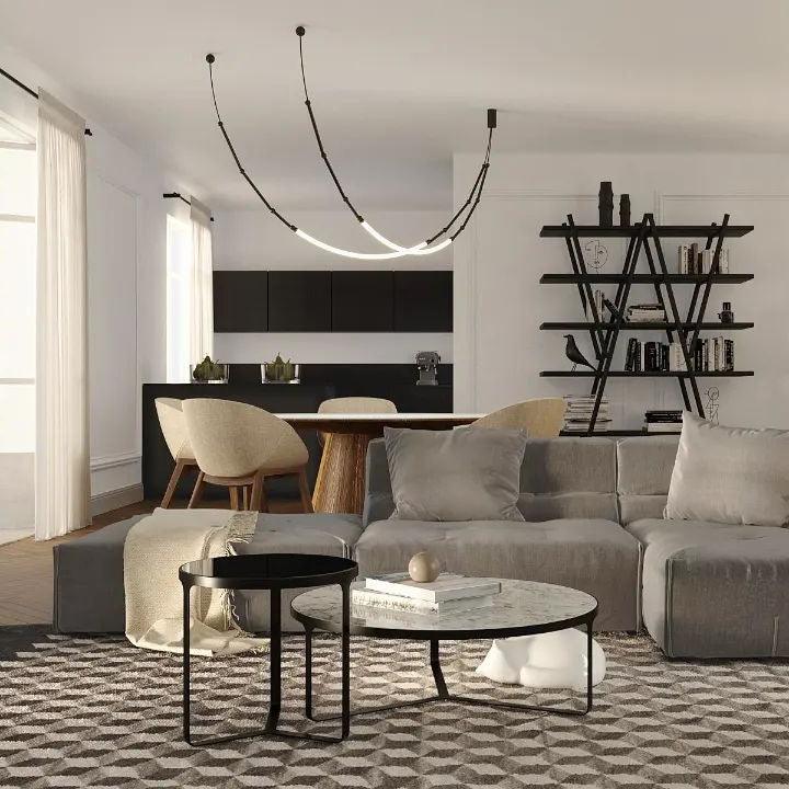 Lustra Chandelier Leda LED Flexible Modern Sculptural - Letslighting