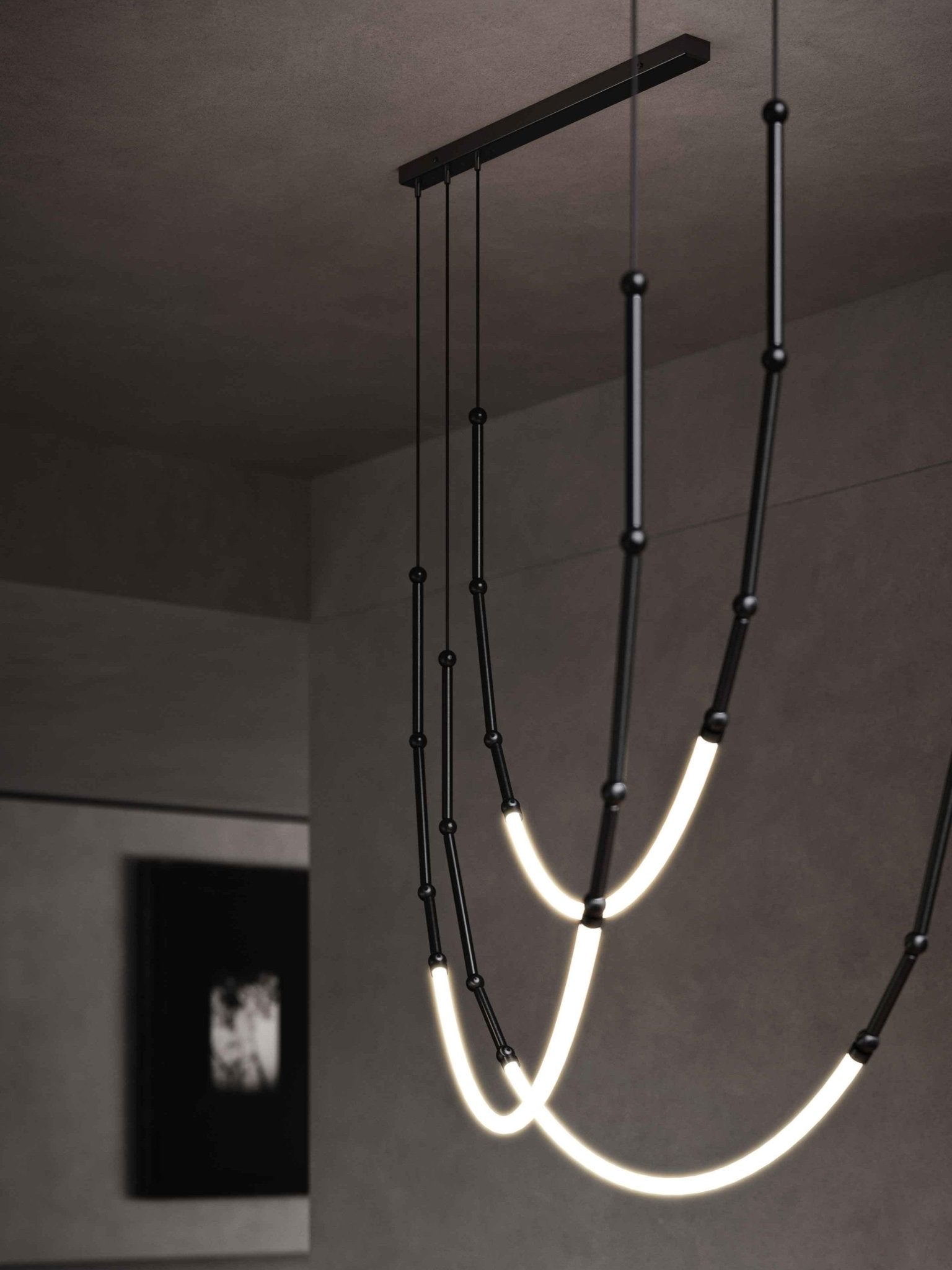Lustra Chandelier Leda LED Flexible Modern Sculptural - Letslighting