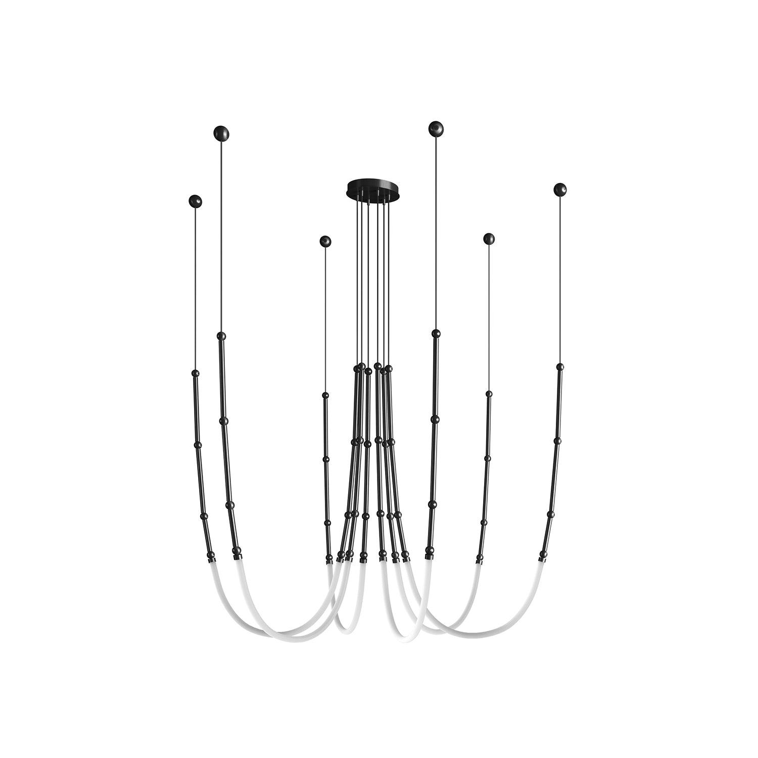 Lustra Chandelier Leda LED Flexible Modern Sculptural - Letslighting