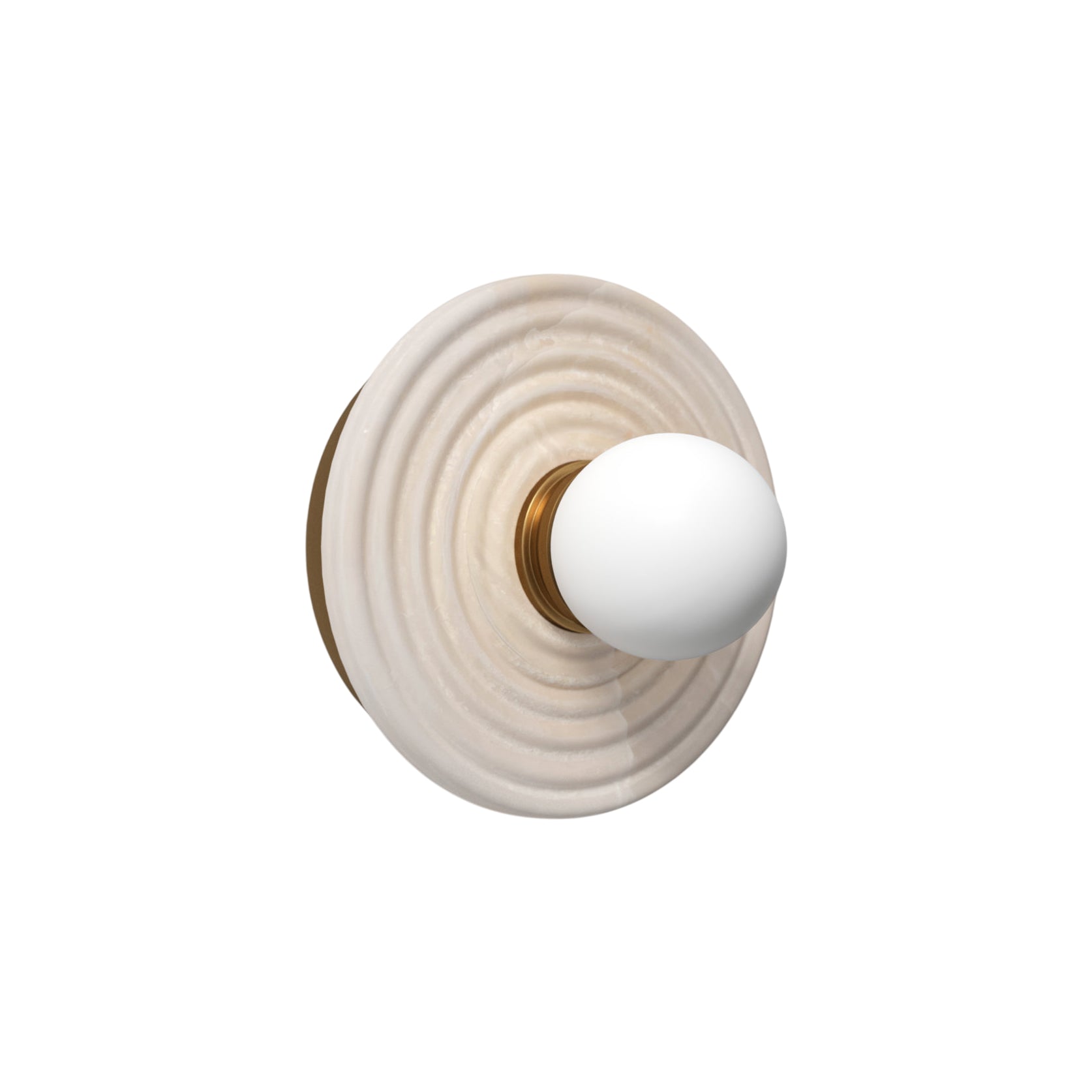 Syraean Modern Minimalist Alabaster Glass Wall Lamp - Lamp Copper