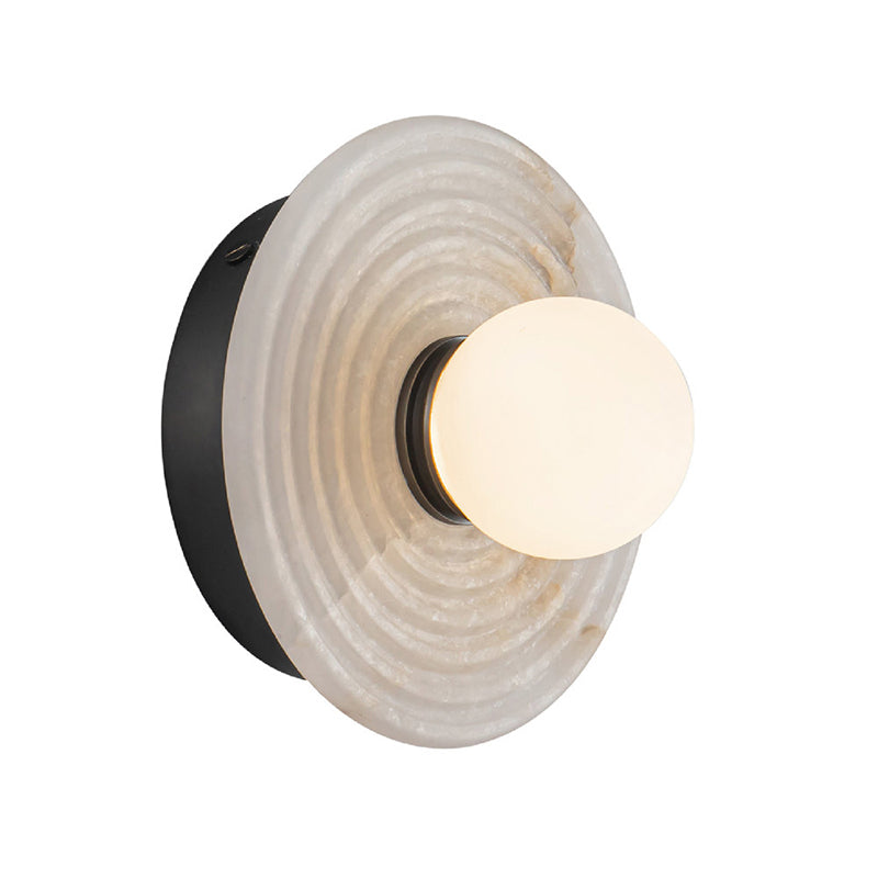 Syraean Modern Minimalist Alabaster Glass Wall Lamp - Lamp Copper