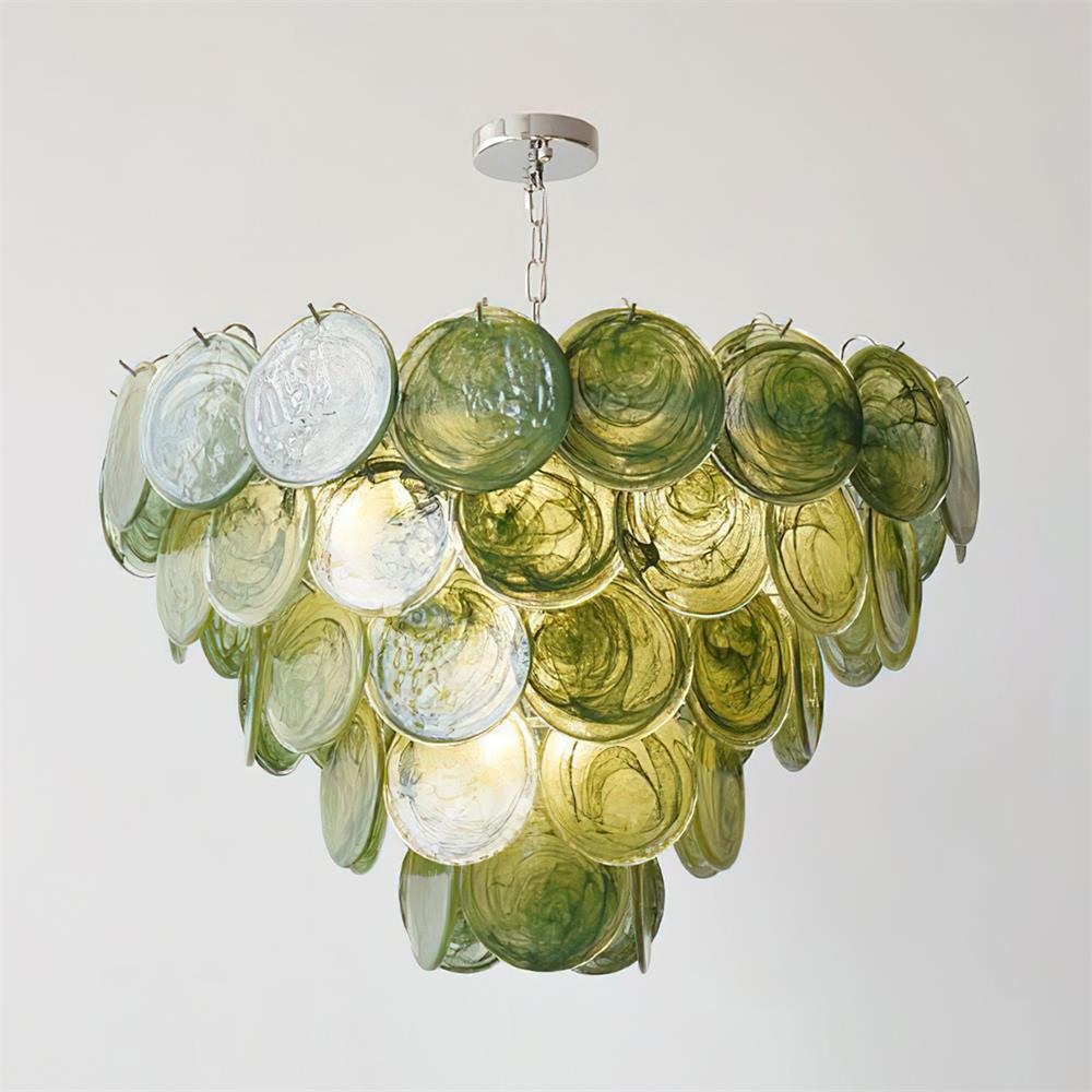 Lelaina Chandelier Hand-Blown Glass Cascade - Letslighting