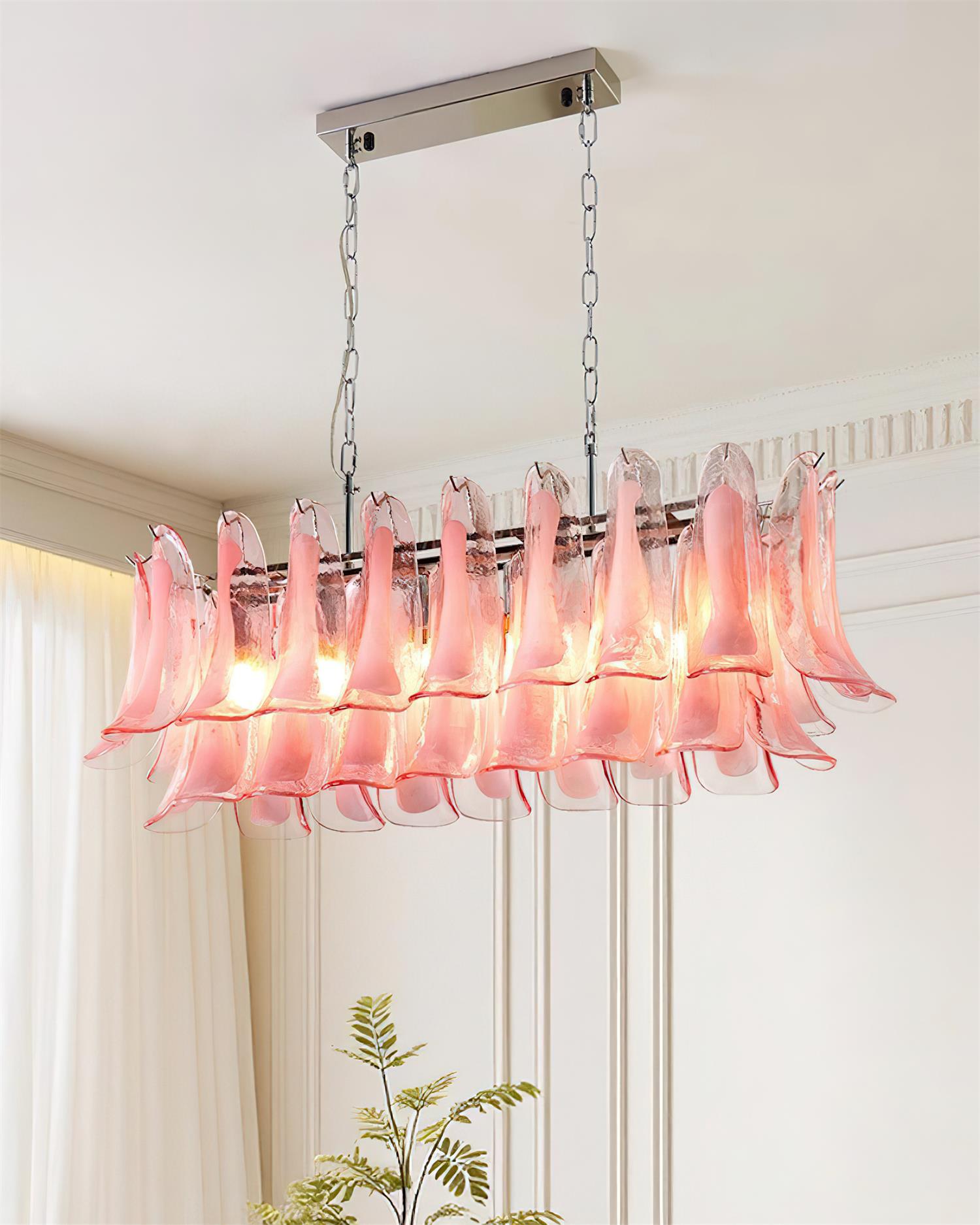 Elizabeth Murano Chandelier Rectangular - Letslighting