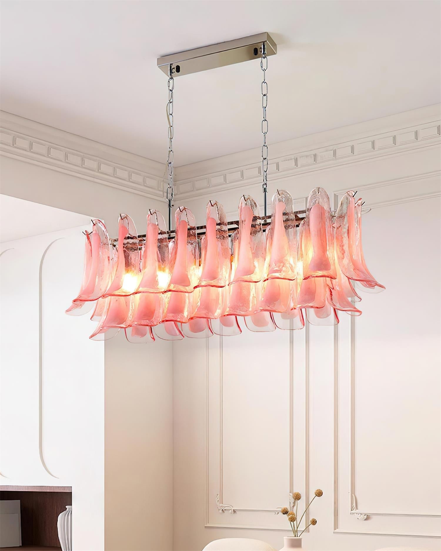 Elizabeth Murano Chandelier Rectangular - Letslighting