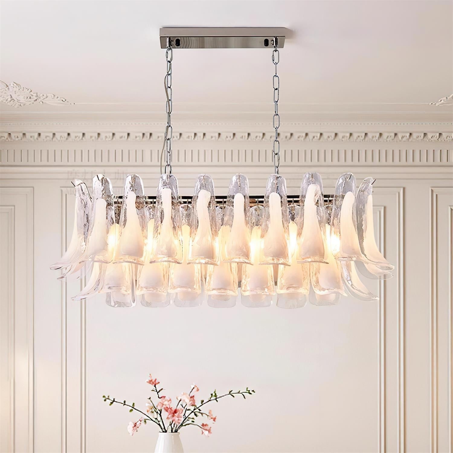 Elizabeth Murano Chandelier Rectangular - Letslighting